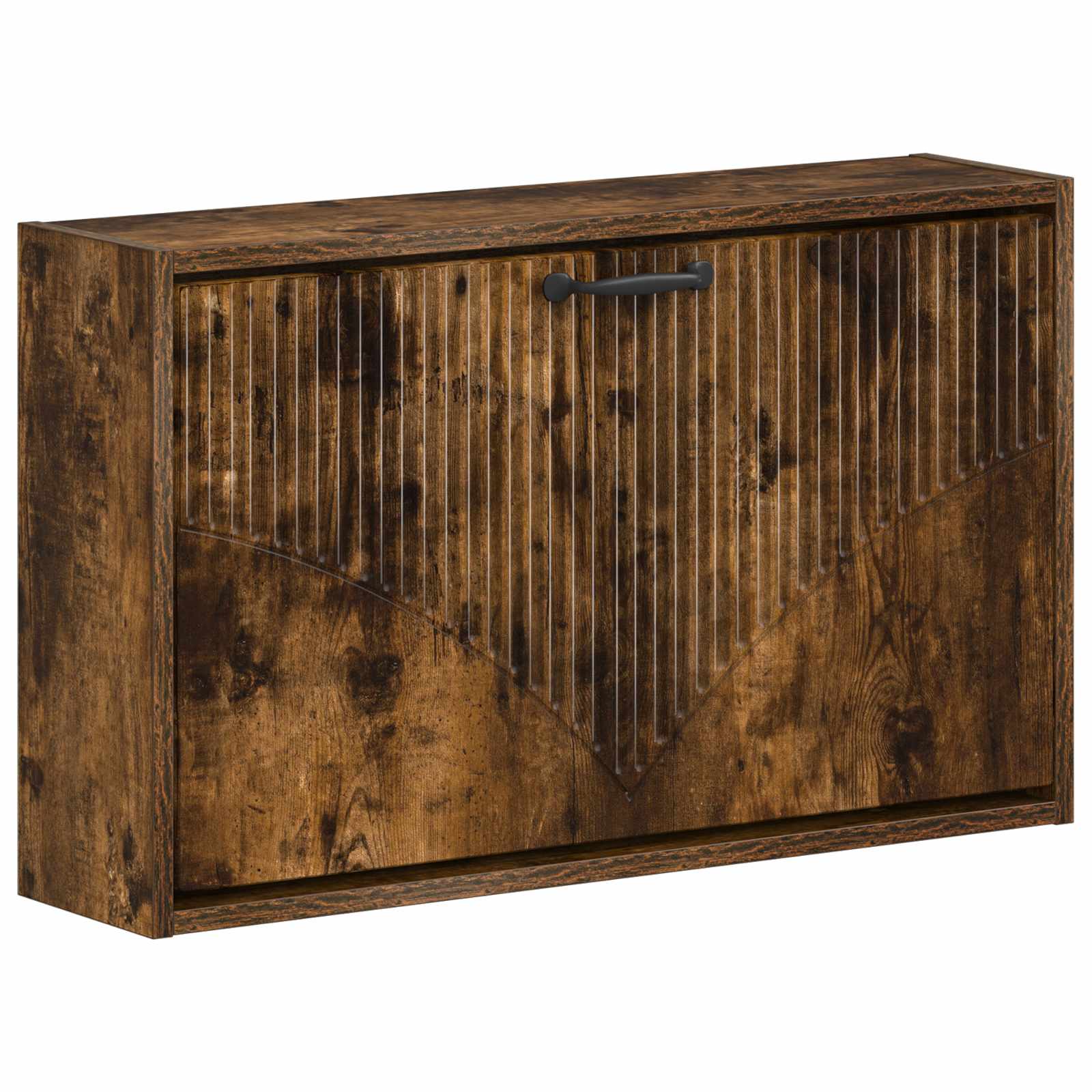 Wandgemonteerde Schoenkast HOORN 71 x 17 x 43 cm Bewerkt hout image 1