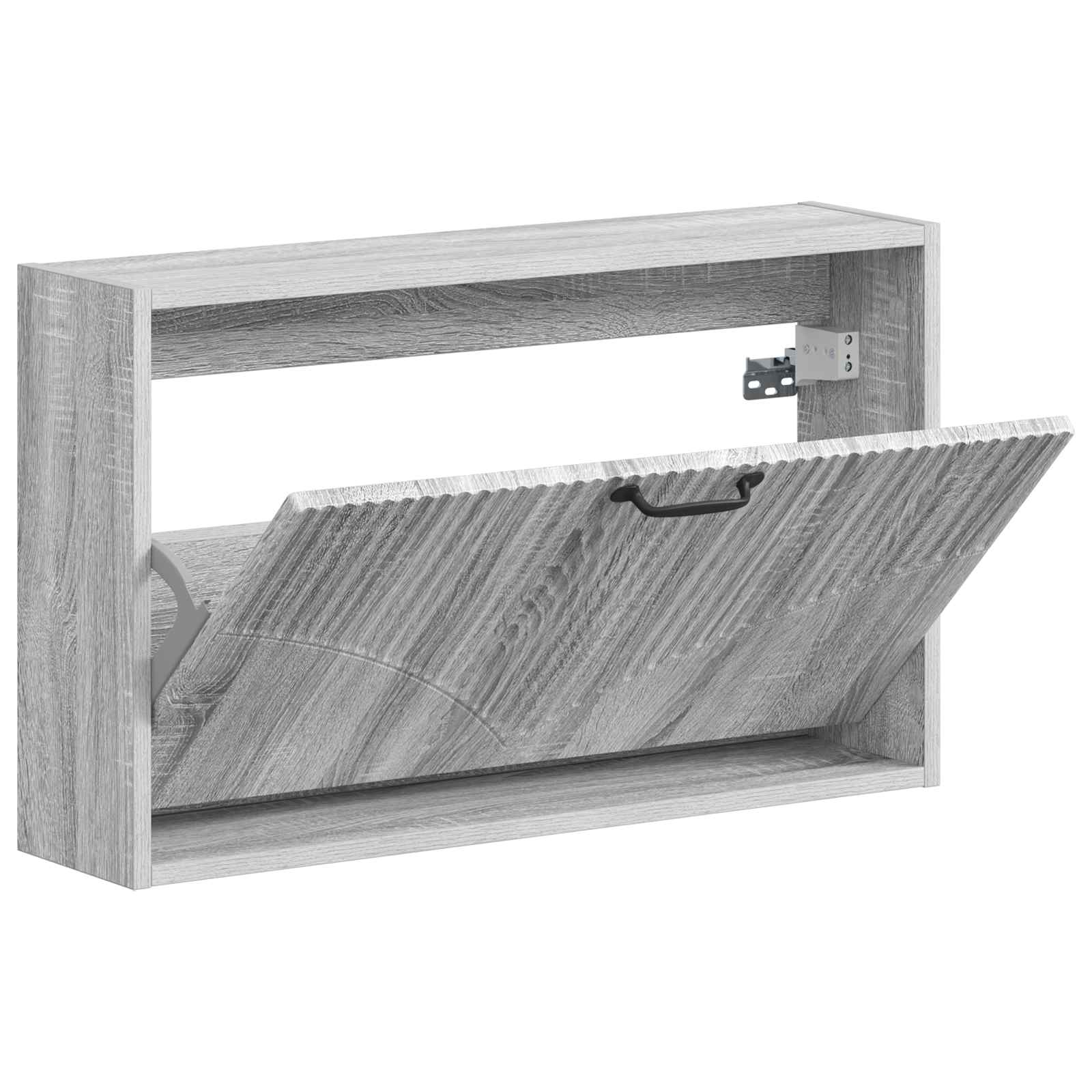 Wandgemonteerde Schoenkast HOORN 71 x 17 x 43 cm Bewerkt hout image 2