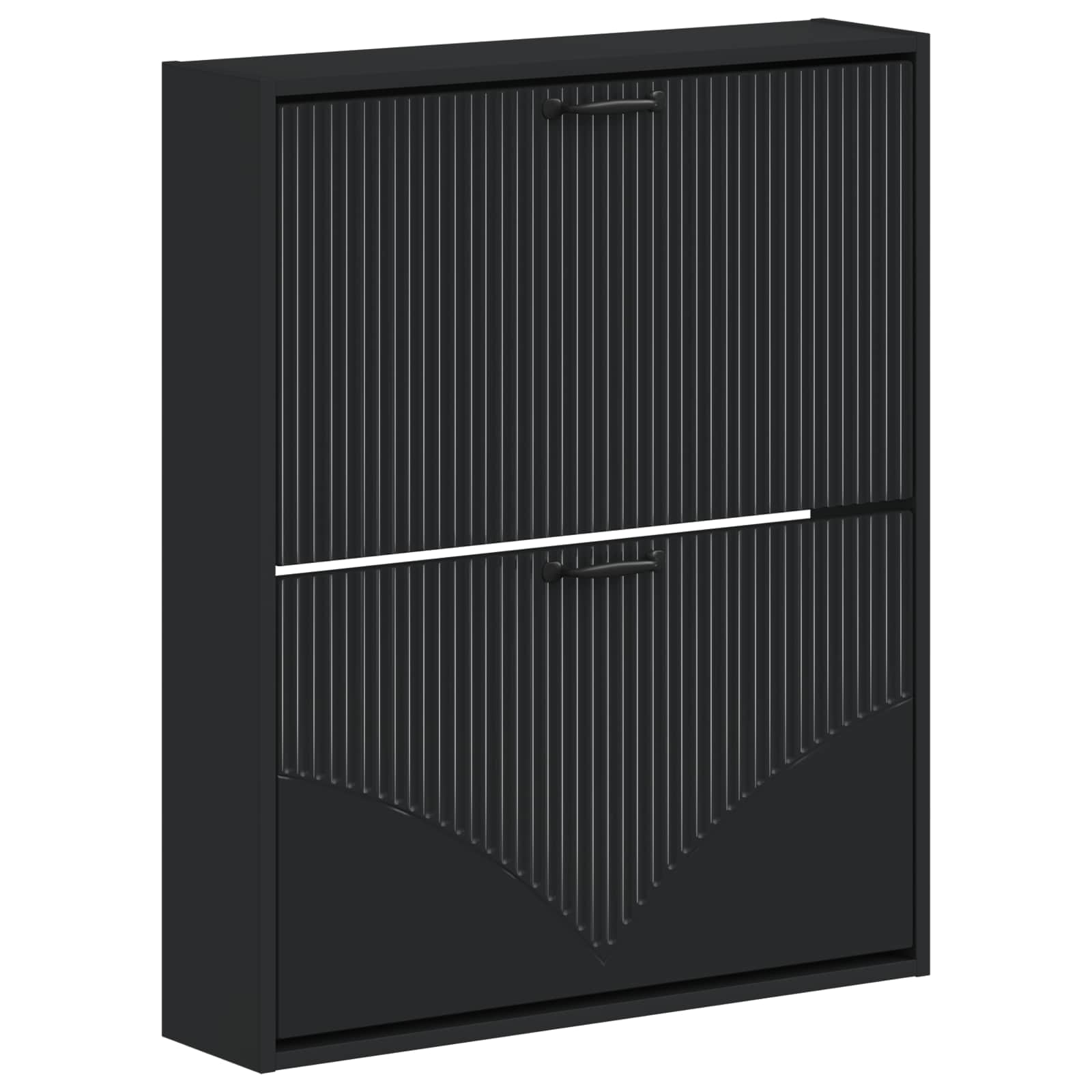 Wandgemonteerde Schoenkast HOORN 71 x 17 x 86 cm Bewerkt hout image 1