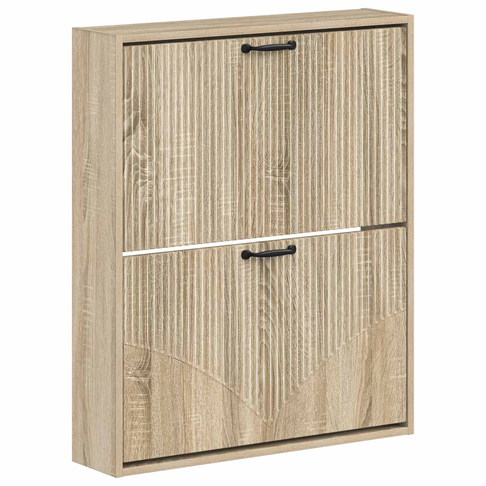 Wandgemonteerde Schoenkast HOORN 71 x 17 x 86 cm Bewerkt hout image 1