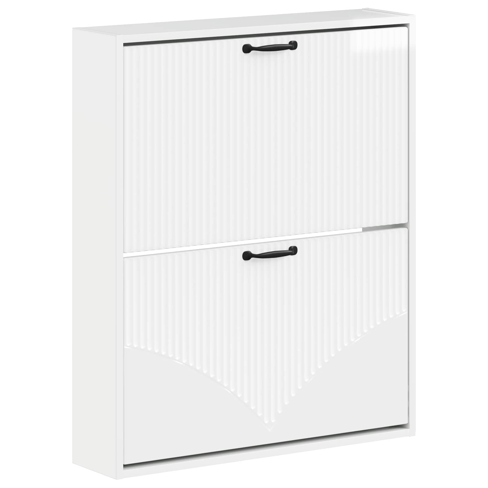 Wandgemonteerde Schoenkast HOORN 71 x 17 x 86 cm Bewerkt hout image 1