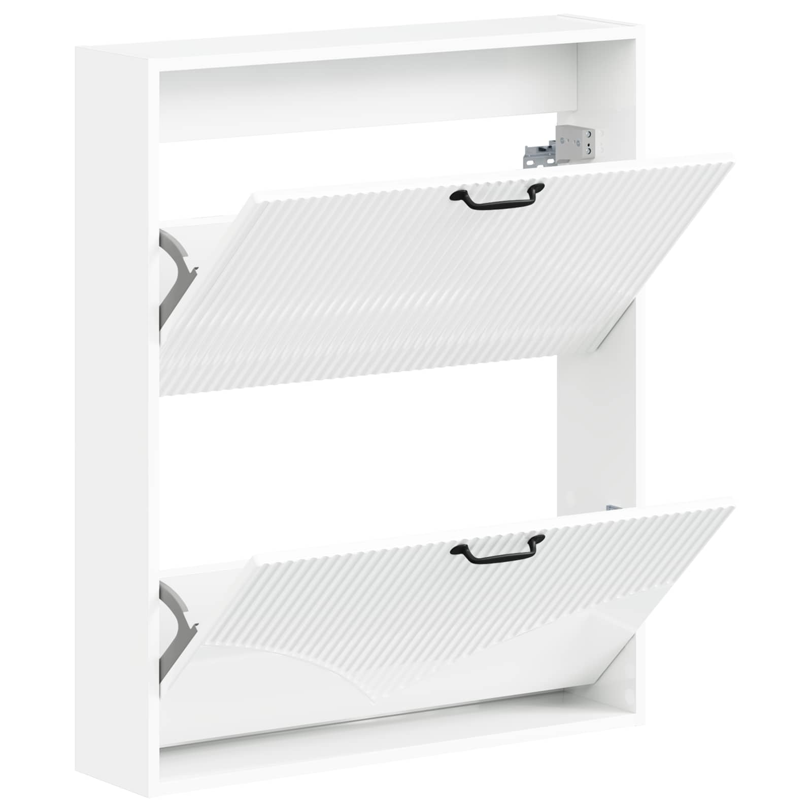 Wandgemonteerde Schoenkast HOORN 71 x 17 x 86 cm Bewerkt hout image 2