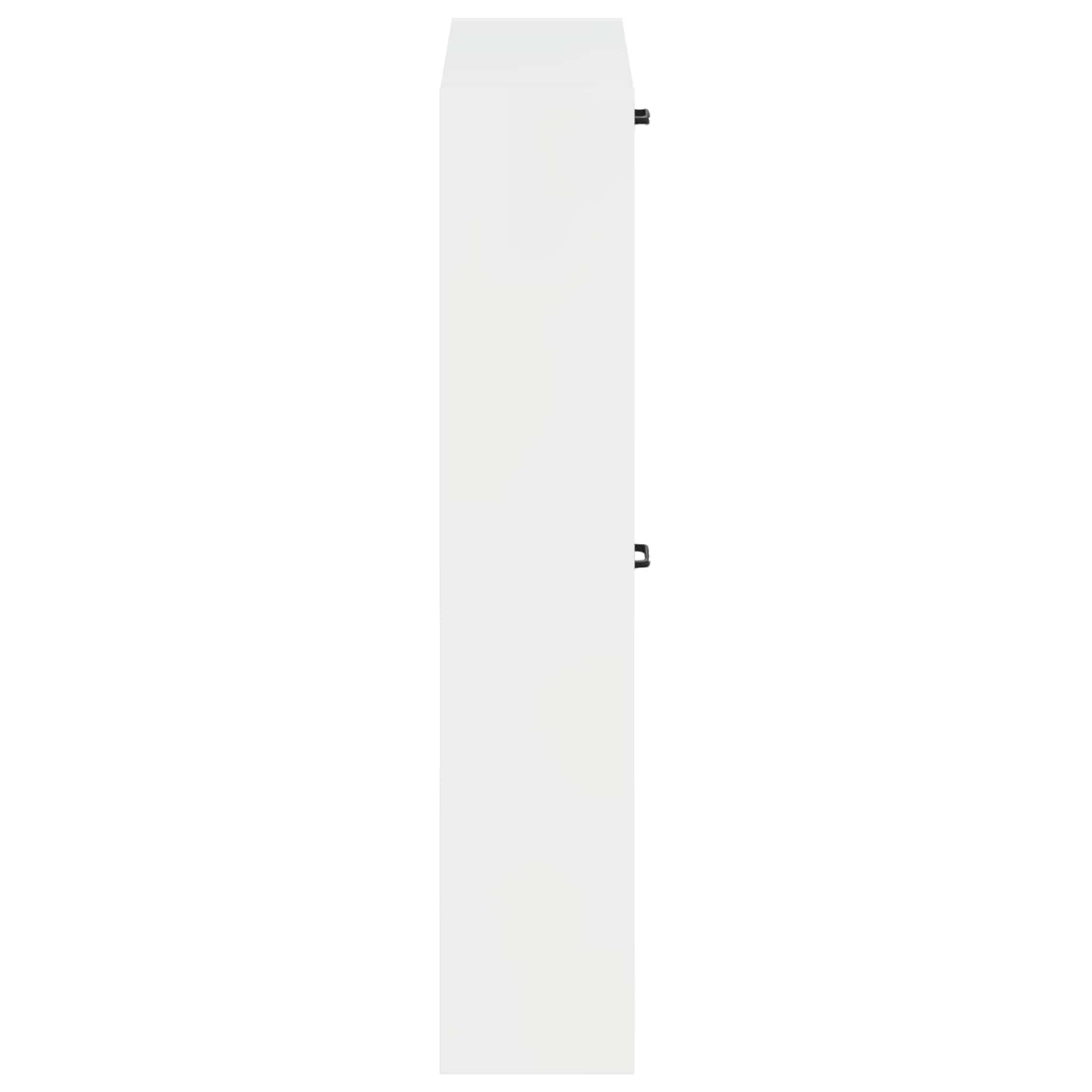 Wandgemonteerde Schoenkast HOORN 71 x 17 x 86 cm Bewerkt hout image 4