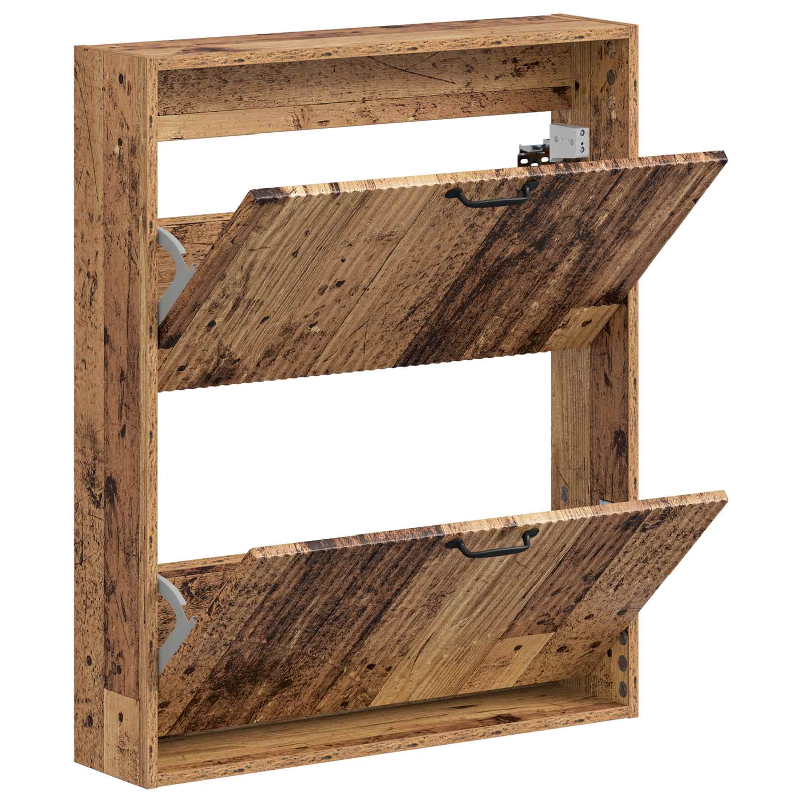 Wandgemonteerde Schoenkast HOORN 71 x 17 x 86 cm Bewerkt hout image 2