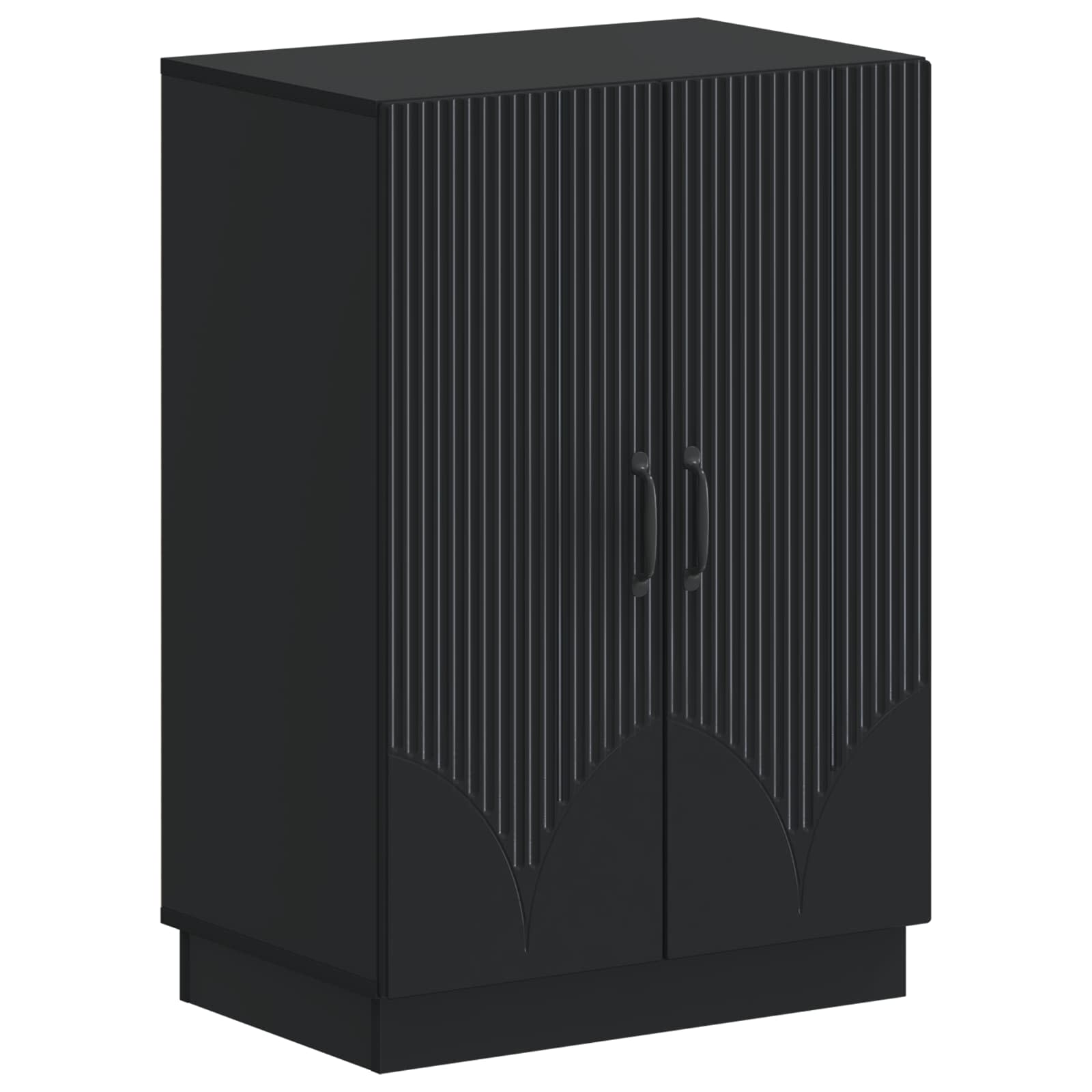 Schoenenkast HOORN 59,5 x 39,5 x 87 cm Bewerkt hout Zwart image 1