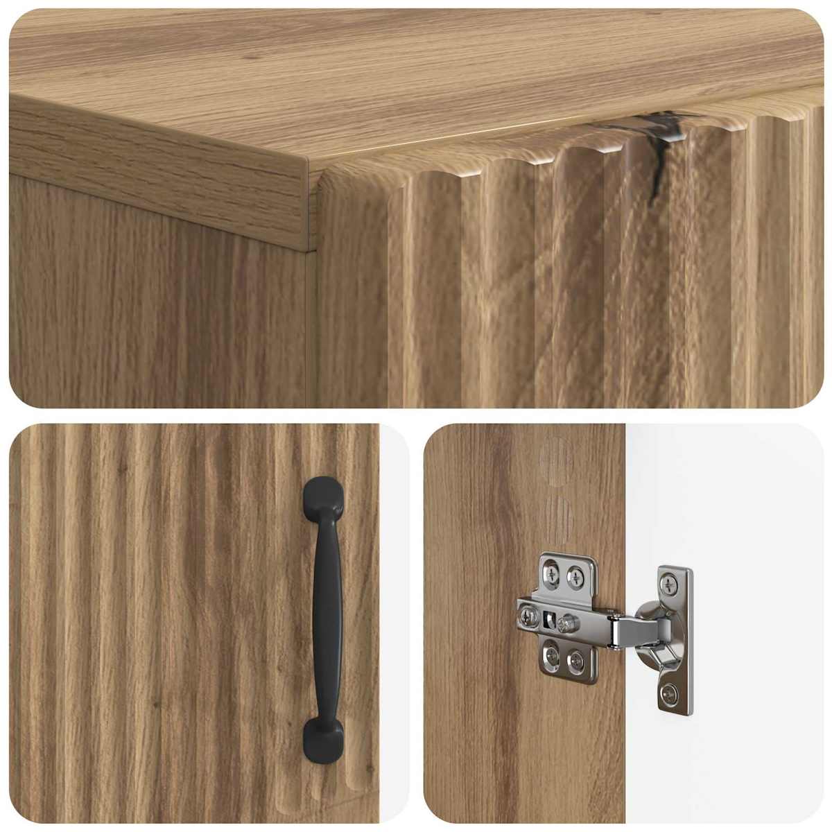 Sko skab HOORN 59,5 x 39,5 x 87 cm Konstrueret træ - Billede 7