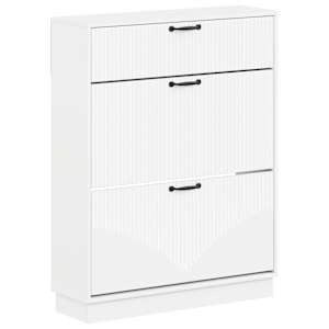 vidaXL Kinga kapp HOORN 78 x 24 x 100 cm Tehispuit Valge