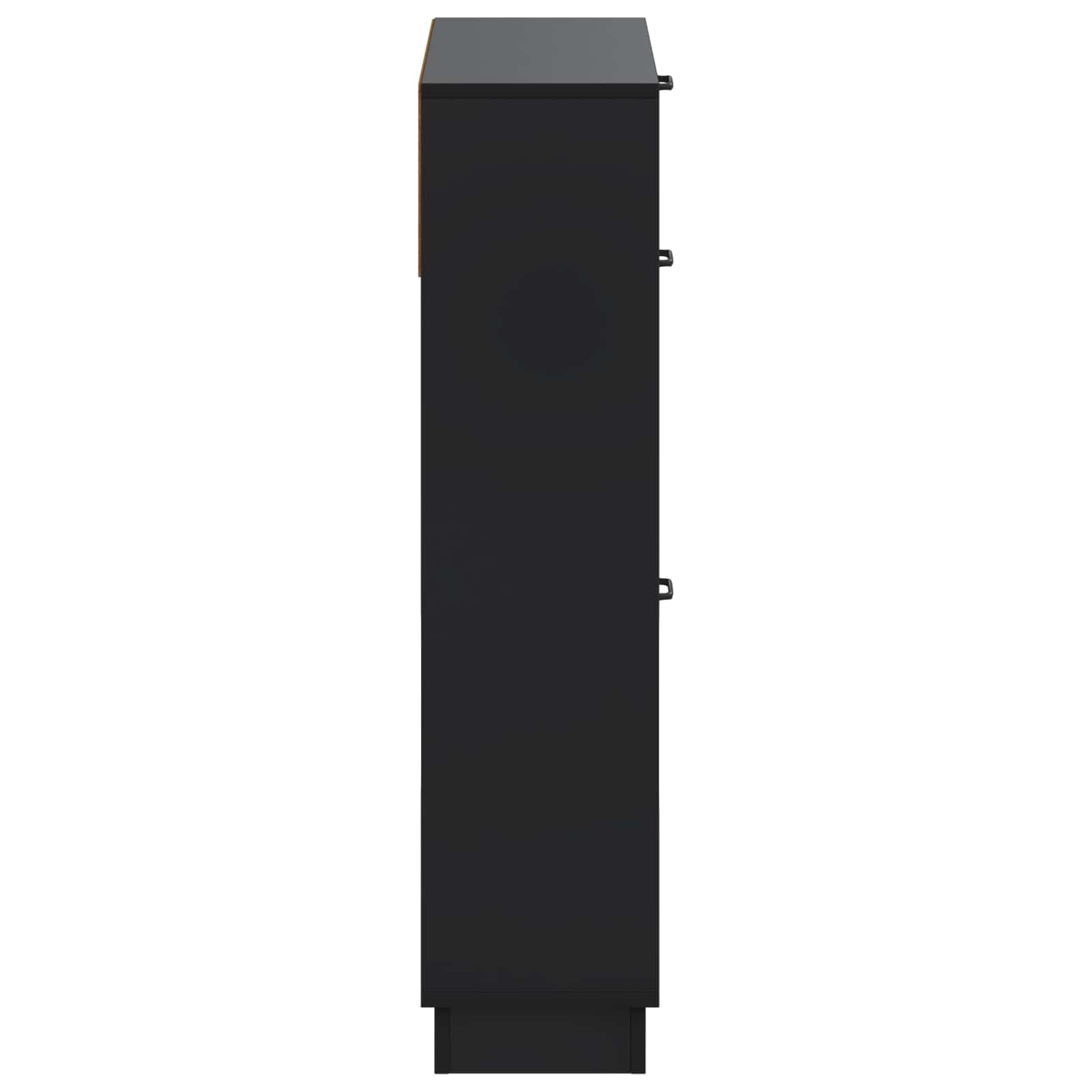 Schoenenkast HOORN 78 x 24 x 100 cm Bewerkt hout Zwart image 4