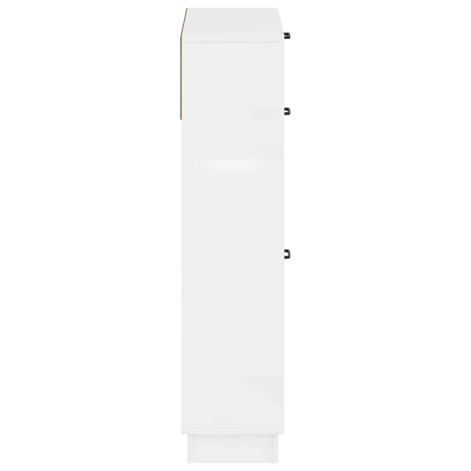Schoenenkast HOORN 78 x 24 x 100 cm Bewerkt hout Hoogglans Wit image 4