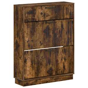 vidaXL Kinga kapp HOORN 78 x 24 x 100 cm Tehispuit Suitsutatud tamm