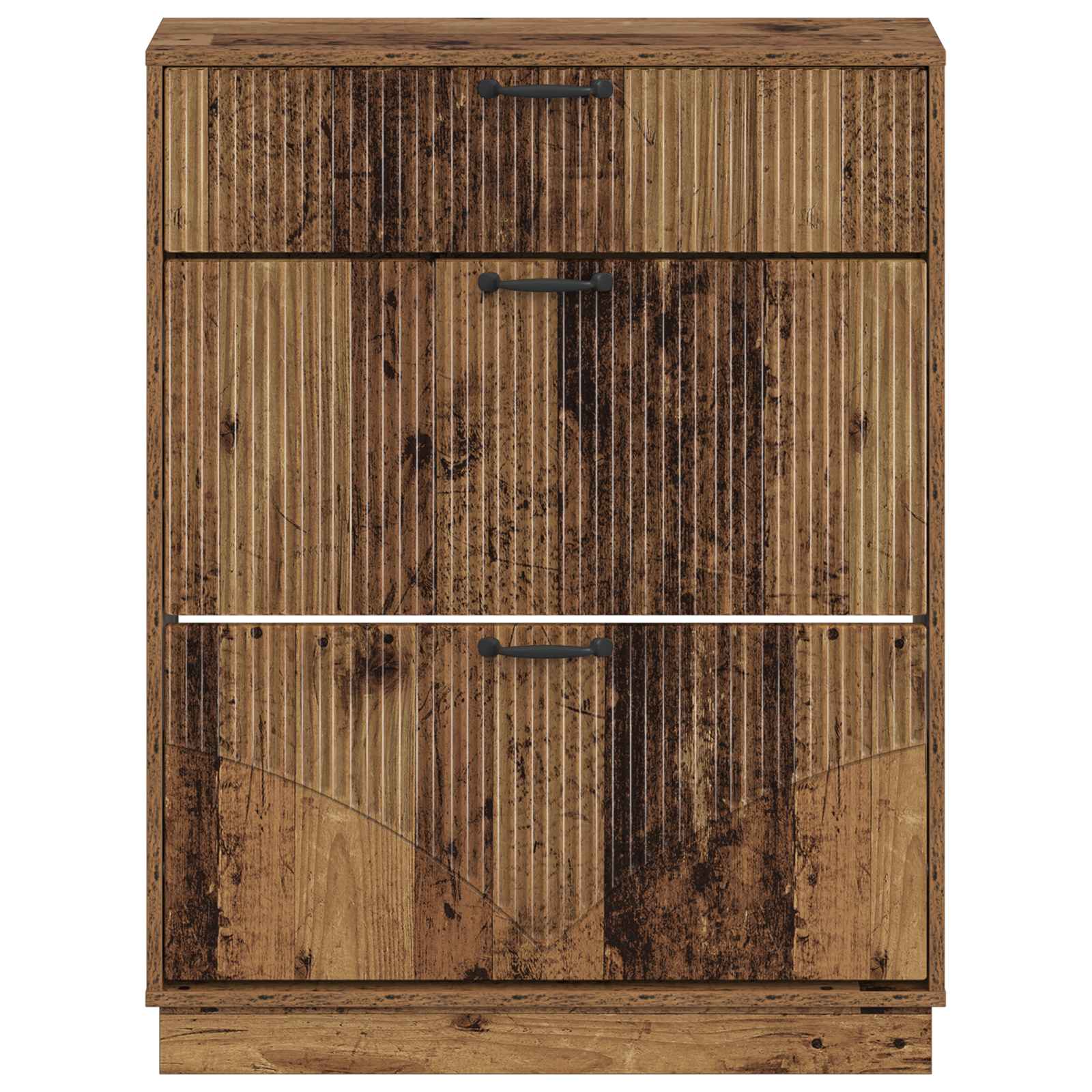 Schoenenkast HOORN 78 x 24 x 100 cm Bewerkt hout Oud hout image 3