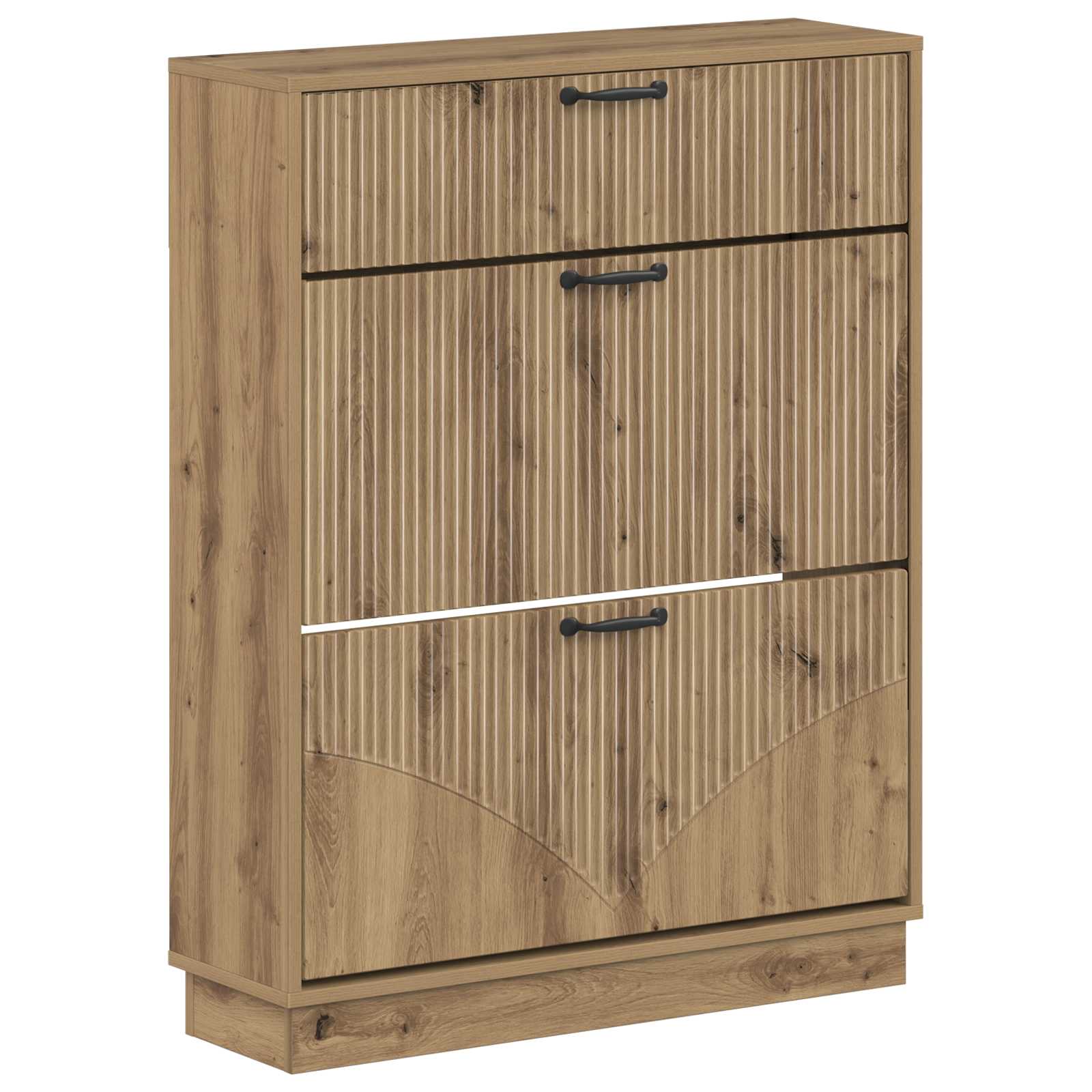 Schoenenkast HOORN 78 x 24 x 100 cm Bewerkt hout image 1