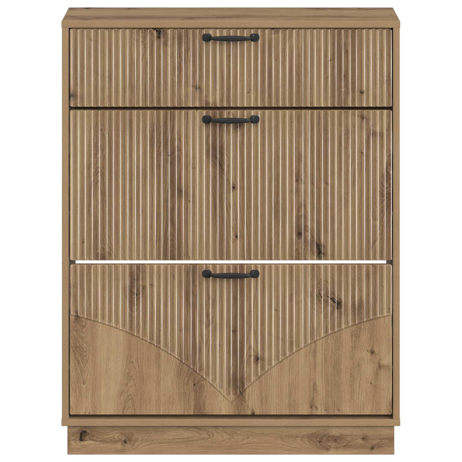 Schoenenkast HOORN 78 x 24 x 100 cm Bewerkt hout image 3