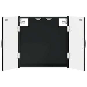vidaXL Dartboardi kapp HOORN Must 52,5 x 10,5 x 53,5 cm Tehispuit