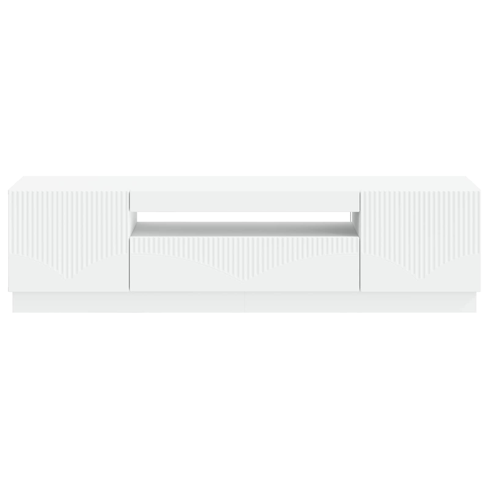 LED TV-kaappi valkoinen Tekninen puu - Image 4