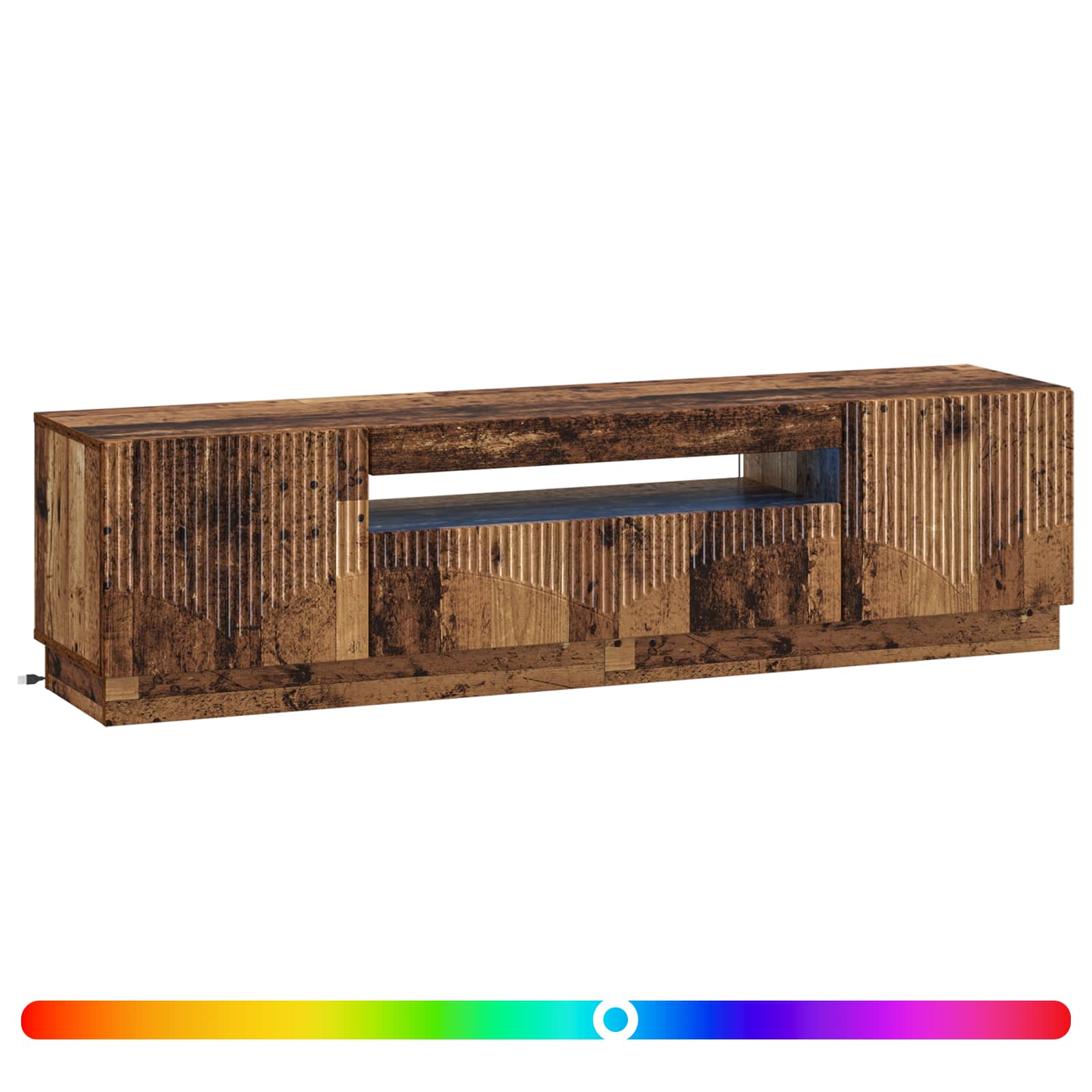 LED TV-kaappi Vanha puu Tekninen puu - Image 2