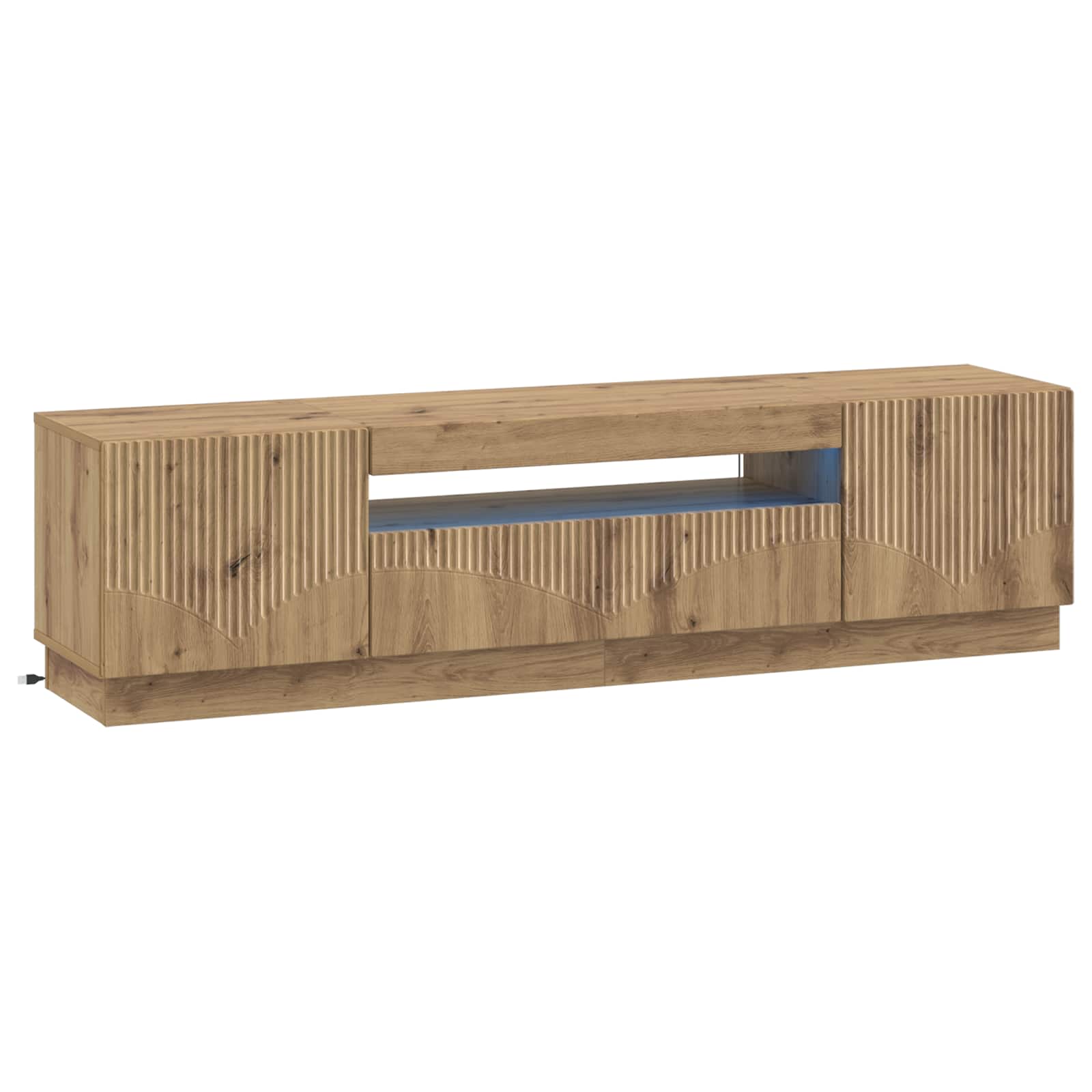 LED TV-kaappi Artisaanitammi Tekninen puu