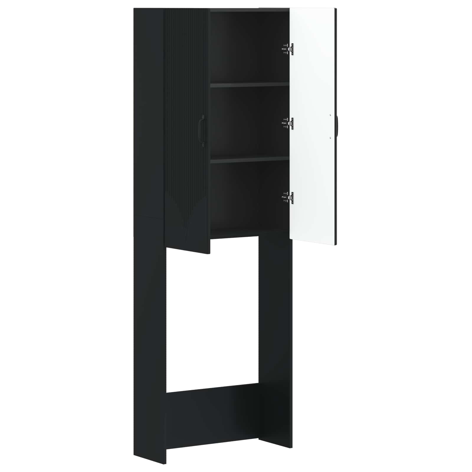 Kabineta za stranišče HOORN Črna 66 x 25,5 x 190 cm - slika 2