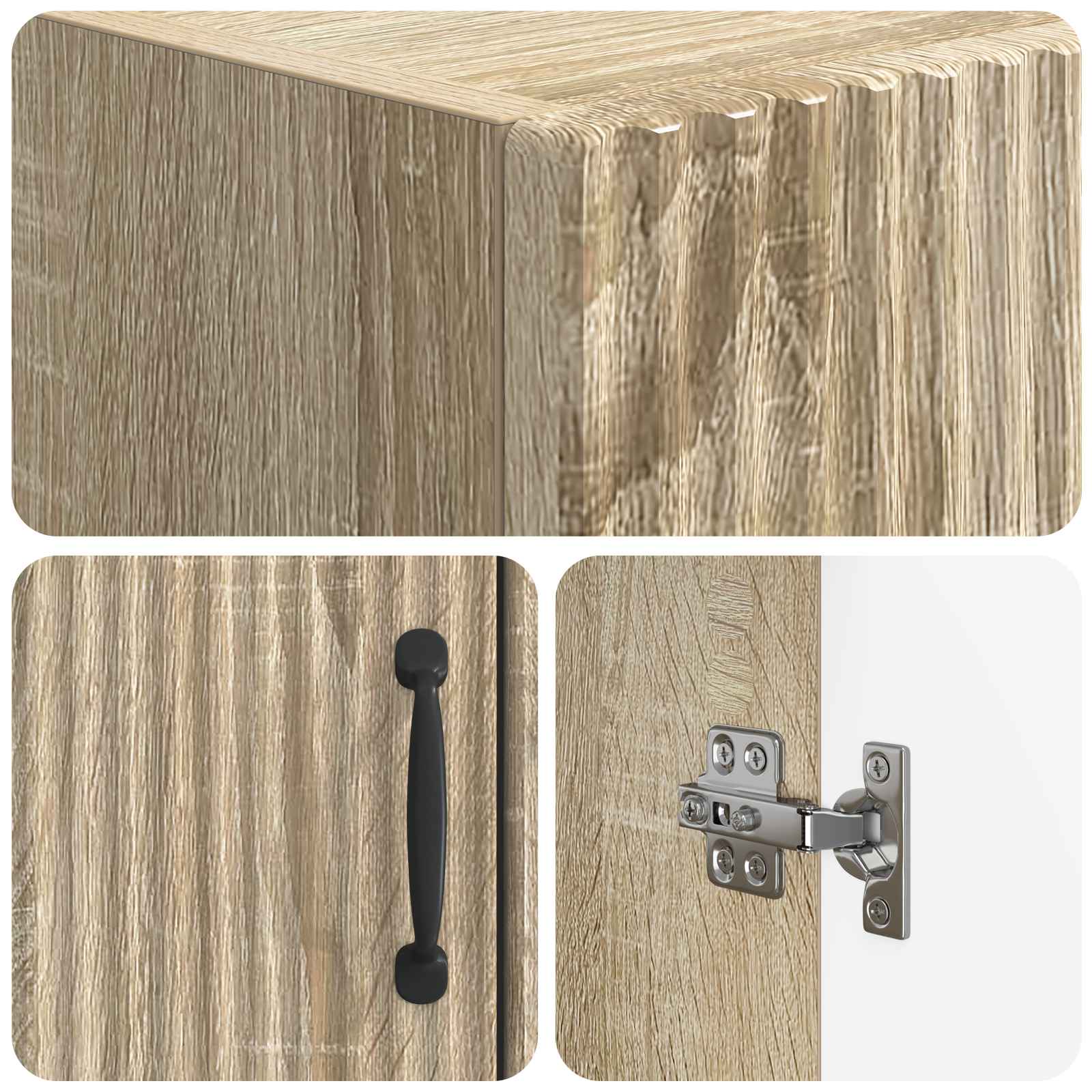 Kabineta za stranišče HOORN Sonoma hrast 66 x 25,5 x 190 cm - slika 6