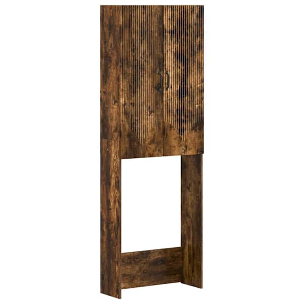 vidaXL Tualettkabinet HOORN Suitsutatud tamm 66 x 25,5 x 190 cm