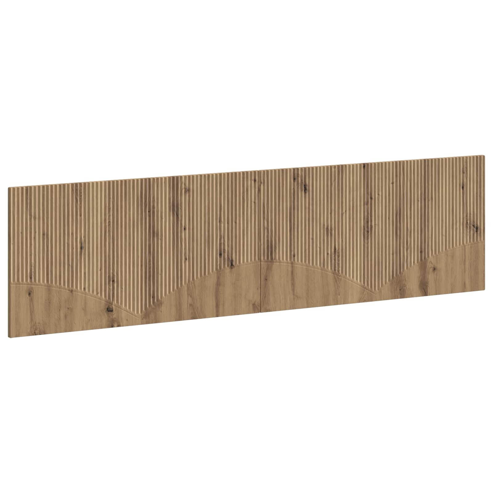 Wandgemonteerd Hoofdeinde HOORN Artisanaal eiken Bewerkt hout – afbeelding 1