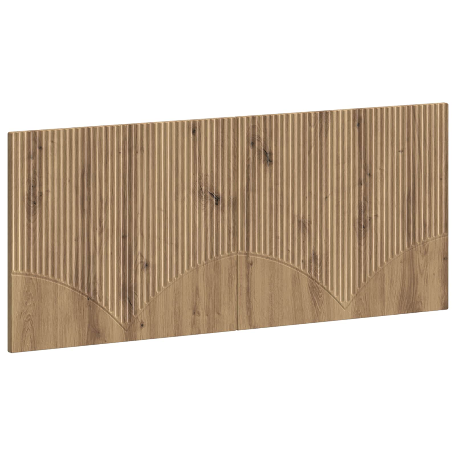 Wandgemonteerd Hoofdeinde HOORN Artisanaal eiken Bewerkt hout – afbeelding 1
