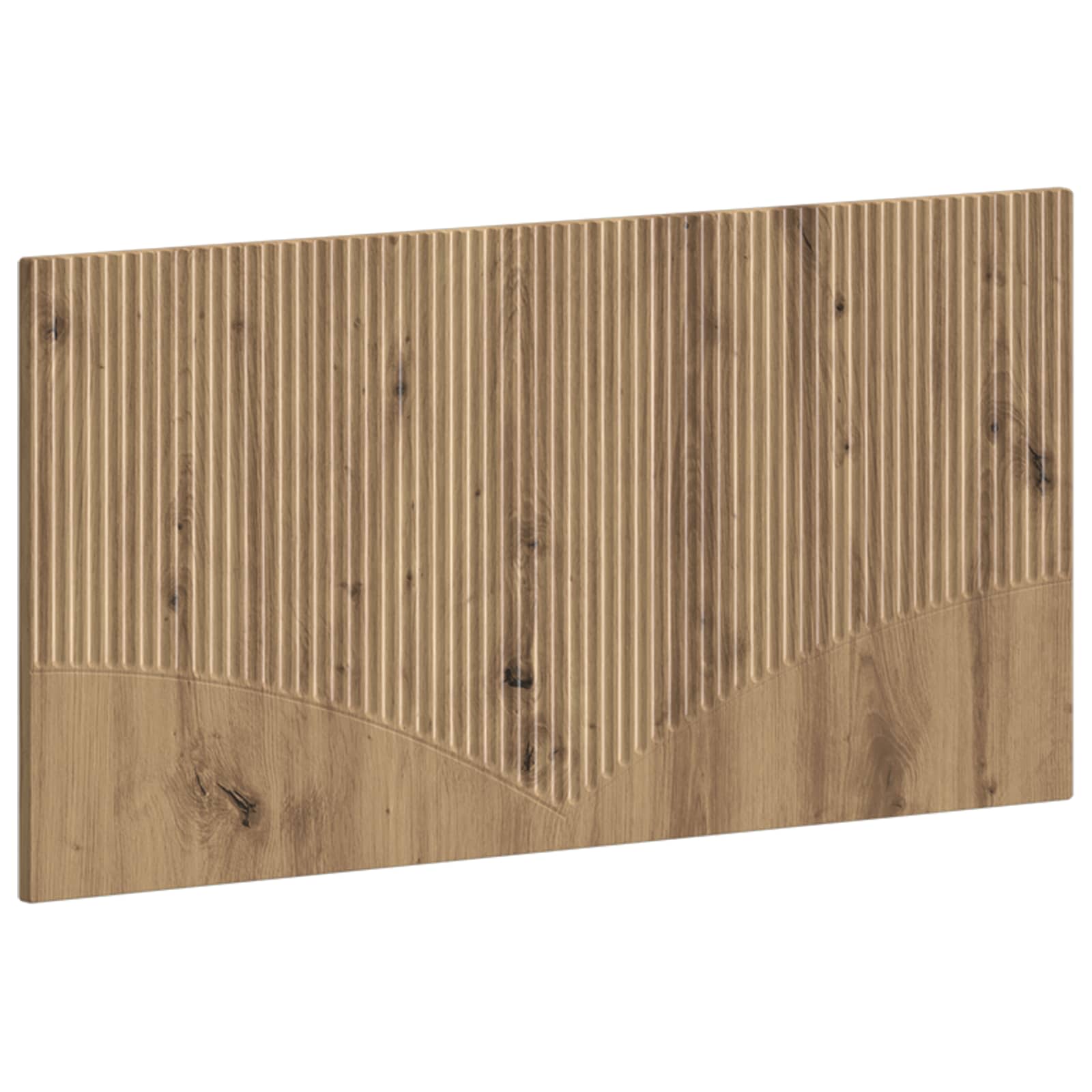 Wandgemonteerd Hoofdeinde HOORN Artisanaal eiken Bewerkt hout – afbeelding 1