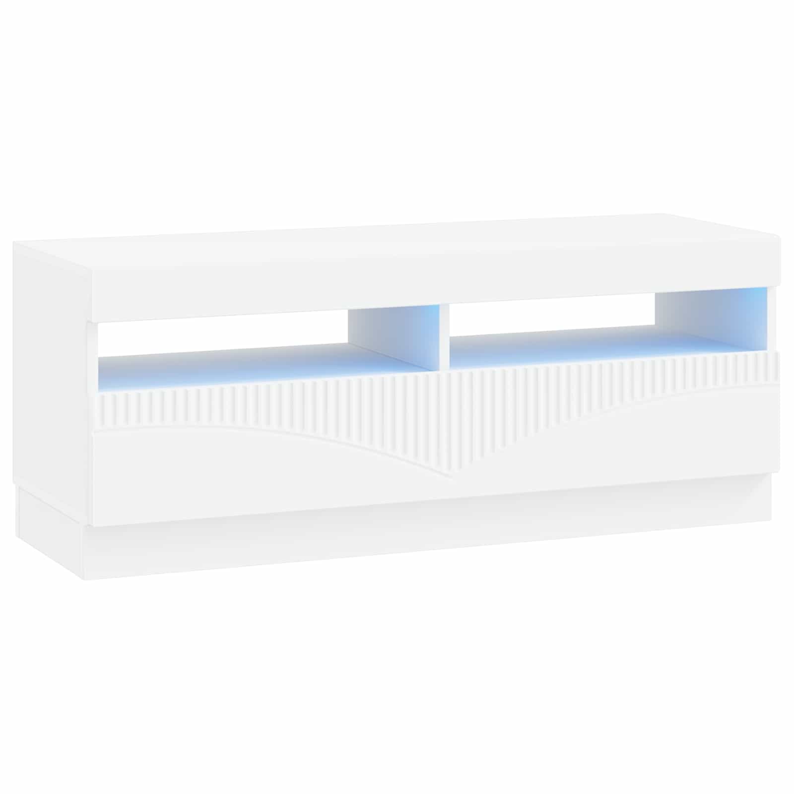 LED TV-kaappi valkoinen Tekninen puu