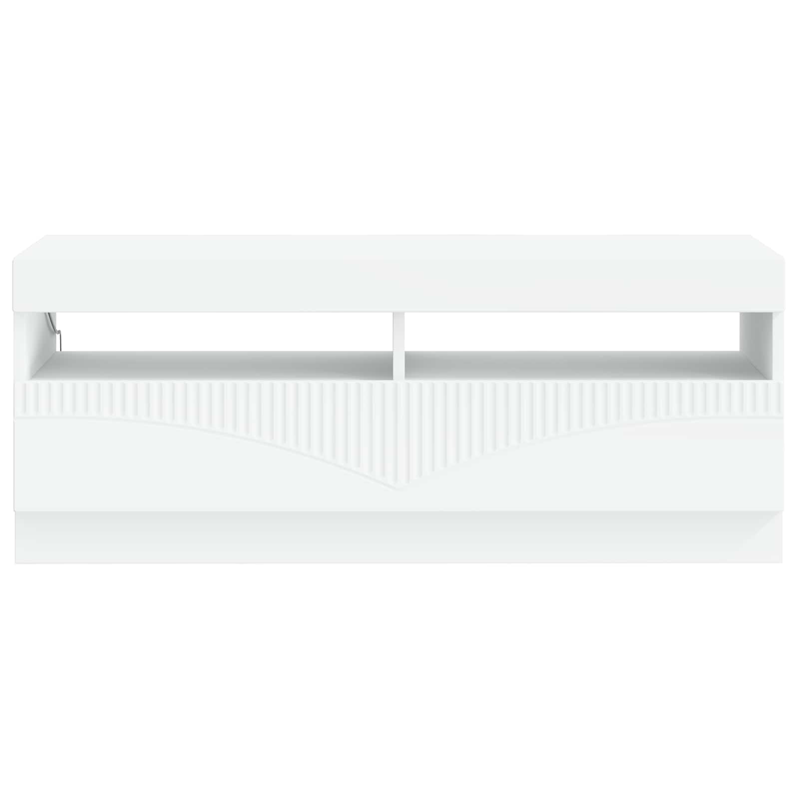 LED TV-kaappi valkoinen Tekninen puu - Image 4