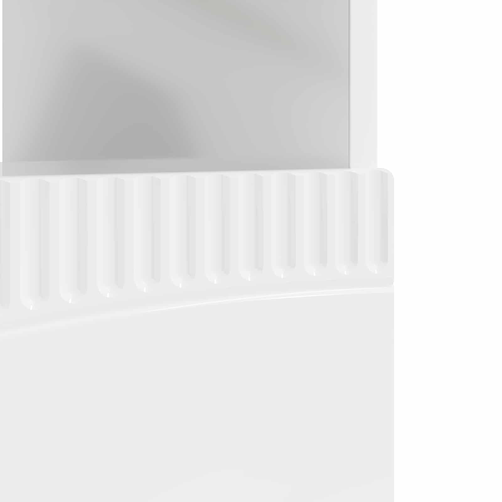 LED TV-kaappi Korkeakiiltoinen valkoinen Tekninen puu - Image 7