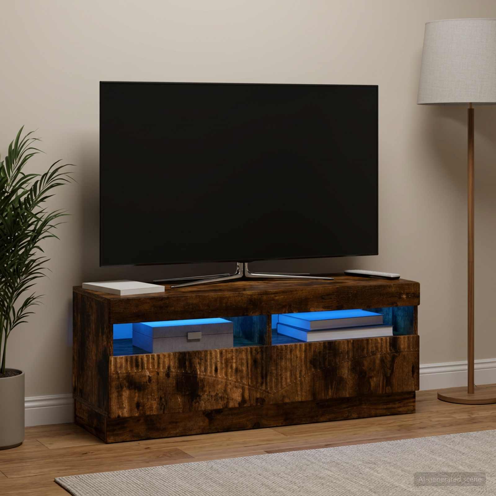 LED TV-kaappi Savutammi Tekninen puu