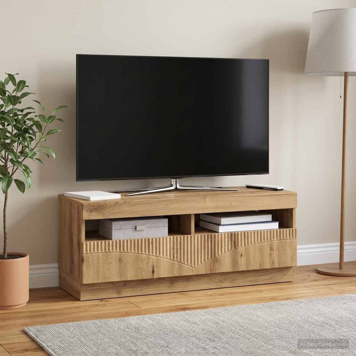 LED TV-skab Konstrueret træ