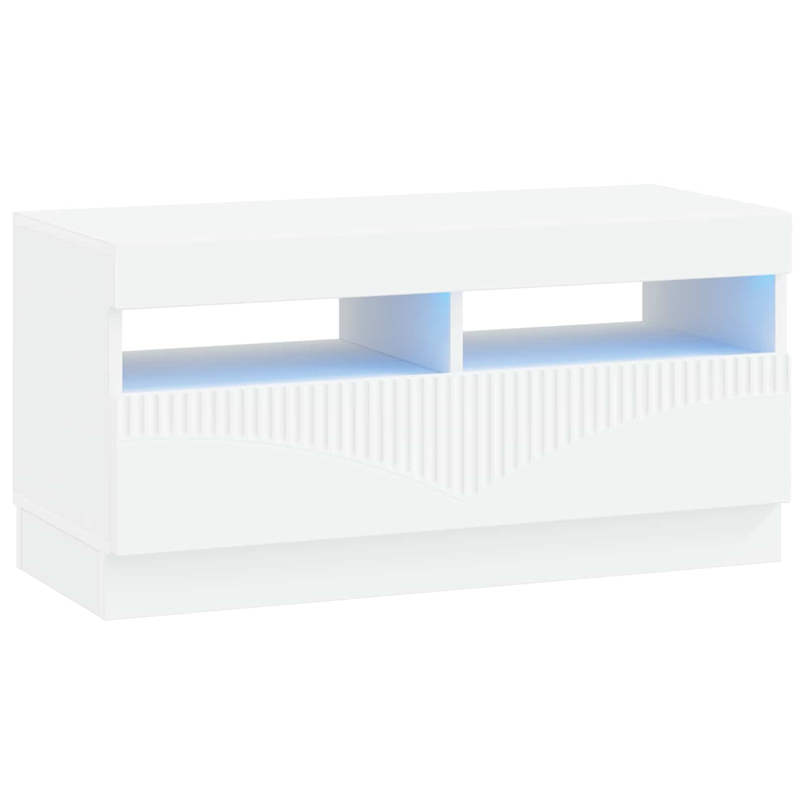 LED TV-kaappi valkoinen Tekninen puu