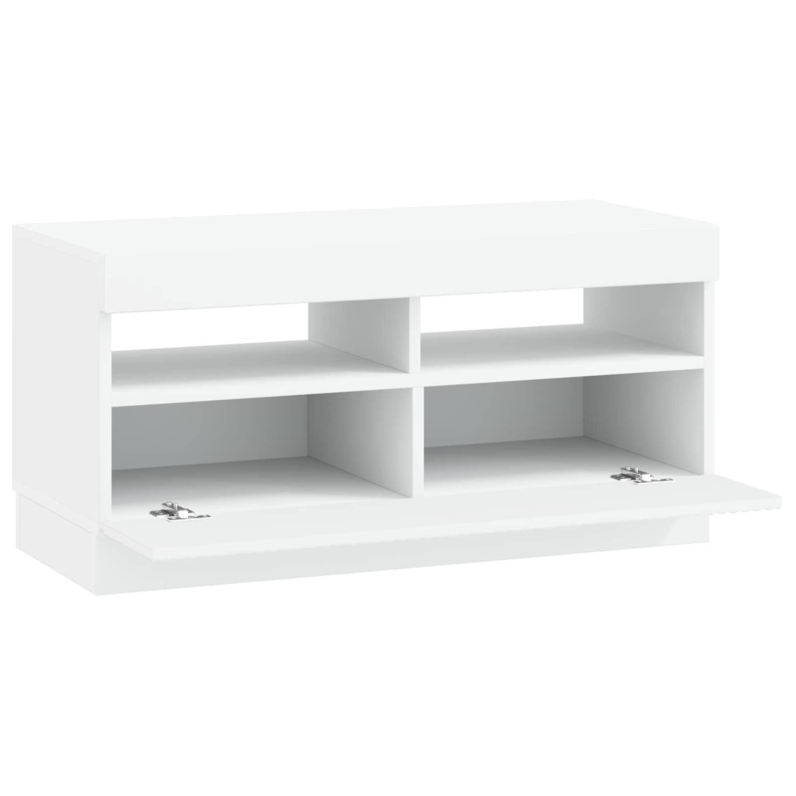 LED TV-kaappi valkoinen Tekninen puu - Image 3