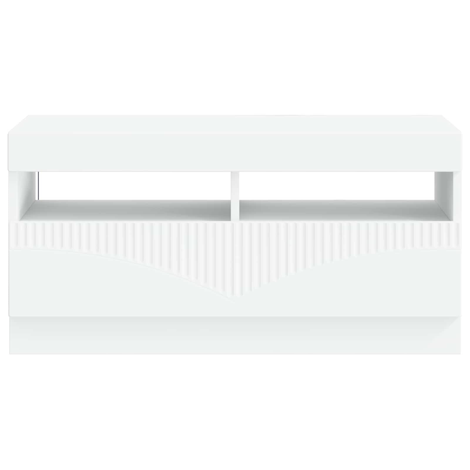 LED TV-kaappi valkoinen Tekninen puu - Image 4