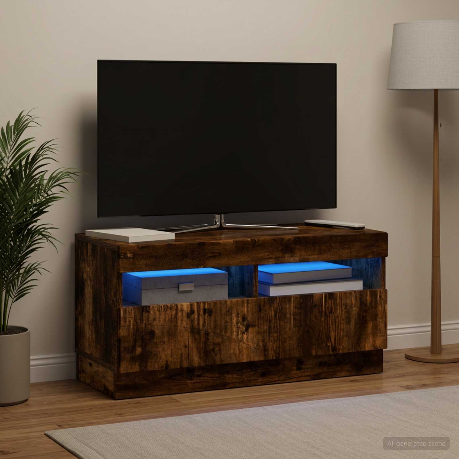 LED TV-kaappi Savutammi Tekninen puu