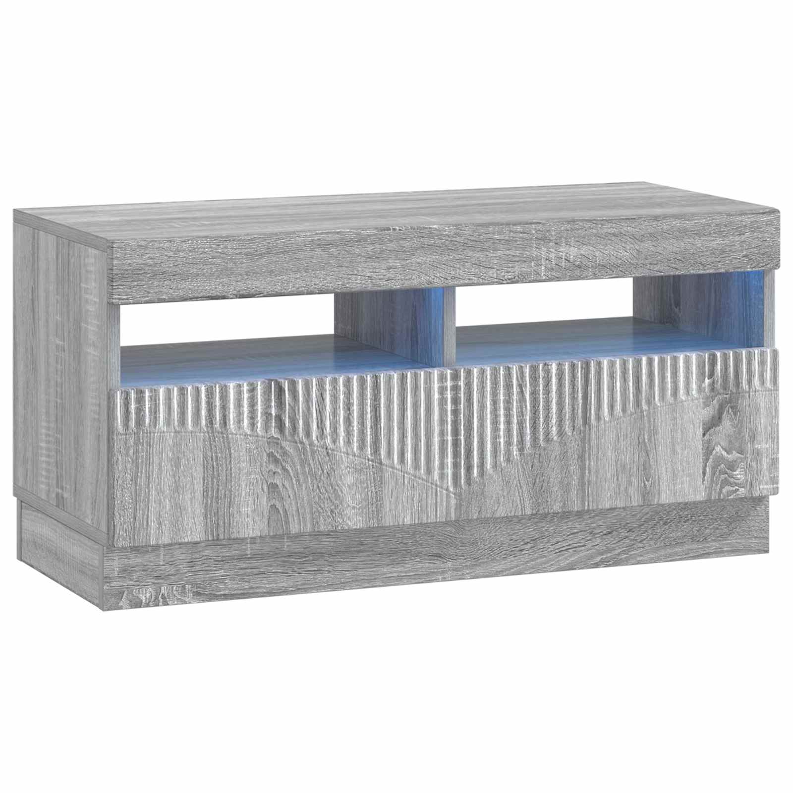 LED TV-kaappi Harmaa Sonoma Tekninen puu
