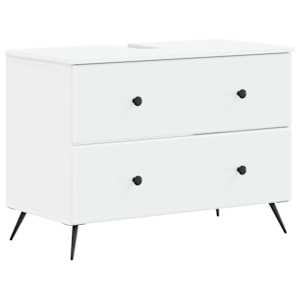 vidaXL Vannitoa kraanikausi kapp BREDA Valge 82 x 41 x 59 cm Tehispuit