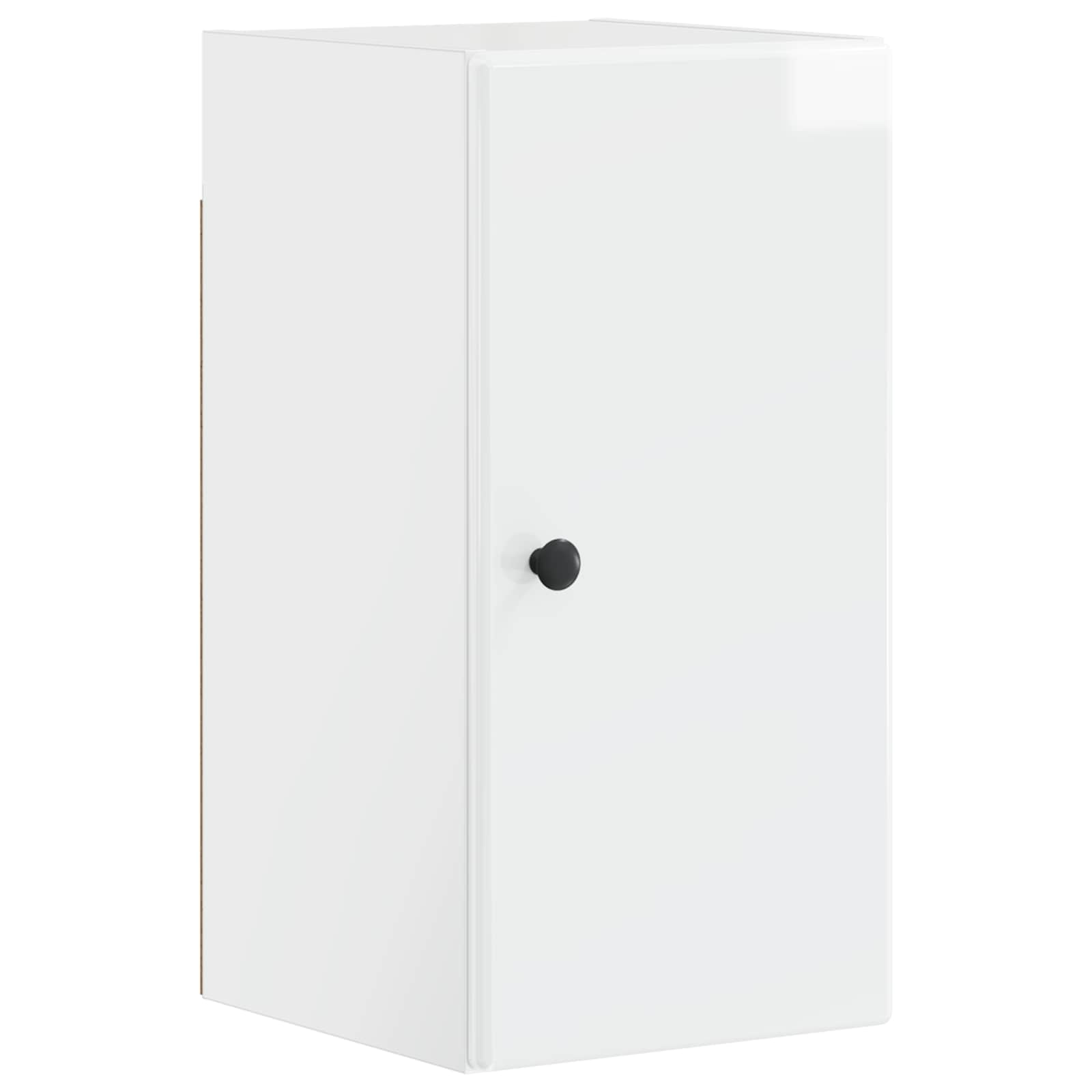 vidaXL Badkamer wandkast BREDA Hoogglans Wit 30 x 31 x 59 cm