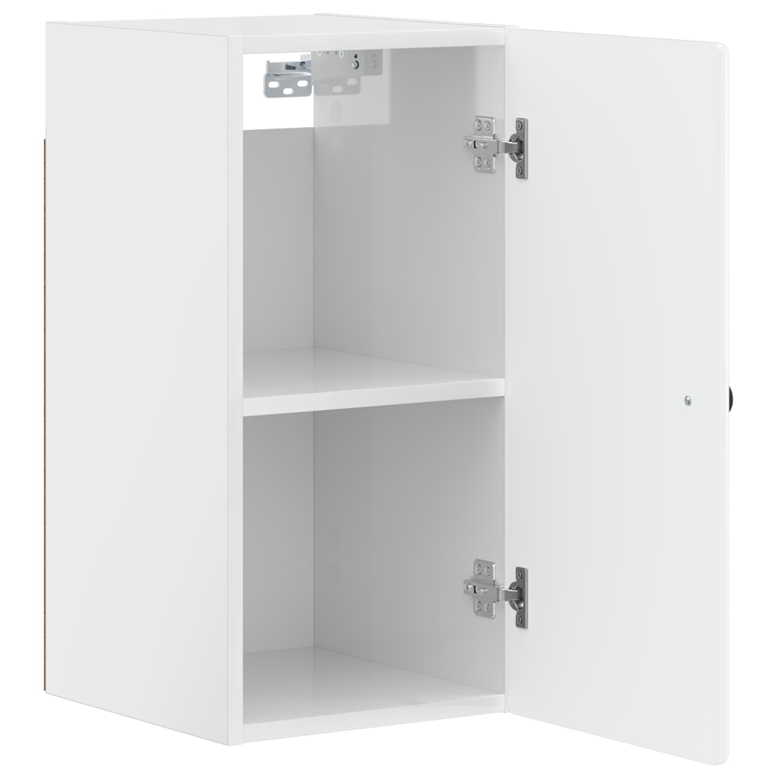vidaXL Badkamer wandkast BREDA Hoogglans Wit 30 x 31 x 59 cm