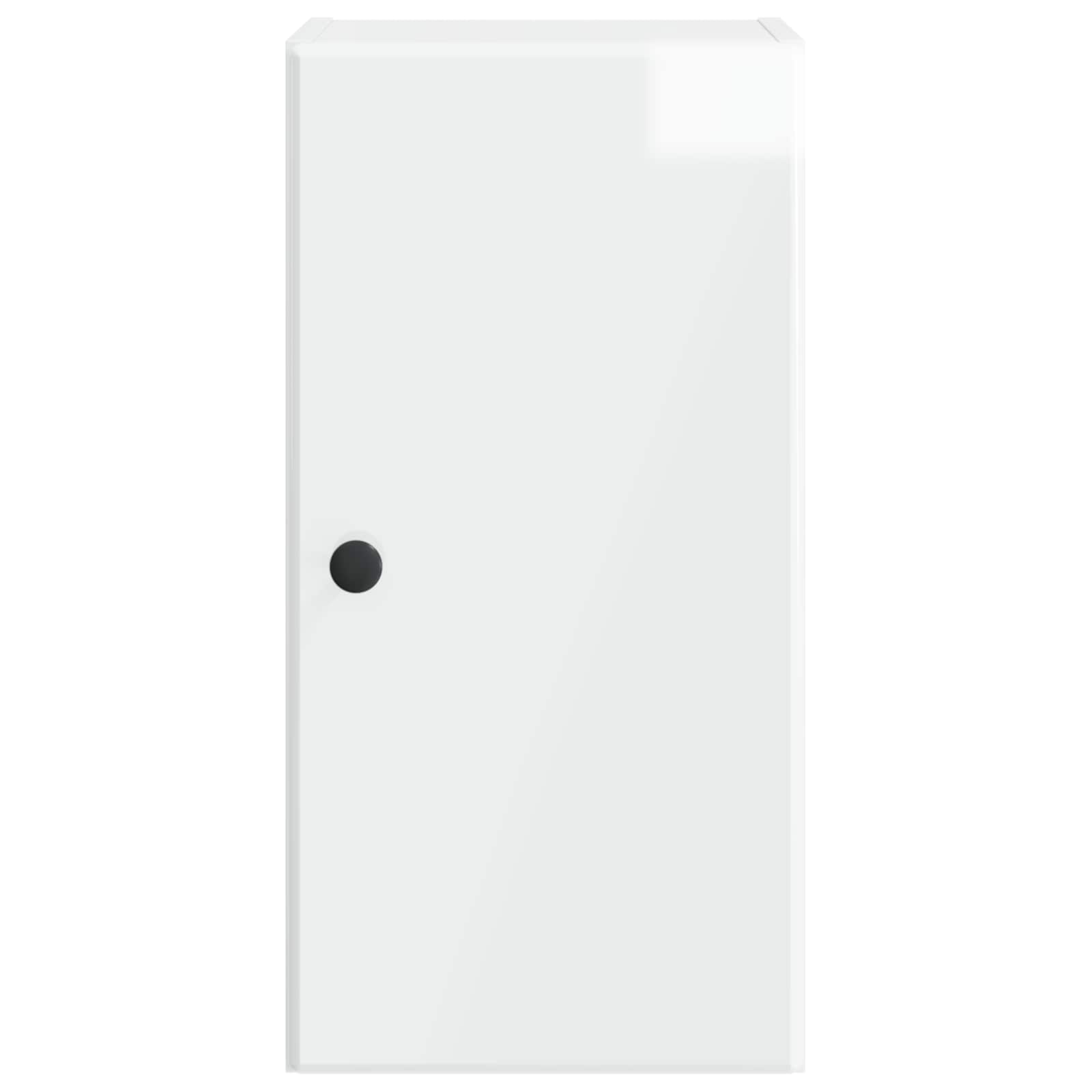vidaXL Badkamer wandkast BREDA Hoogglans Wit 30 x 31 x 59 cm