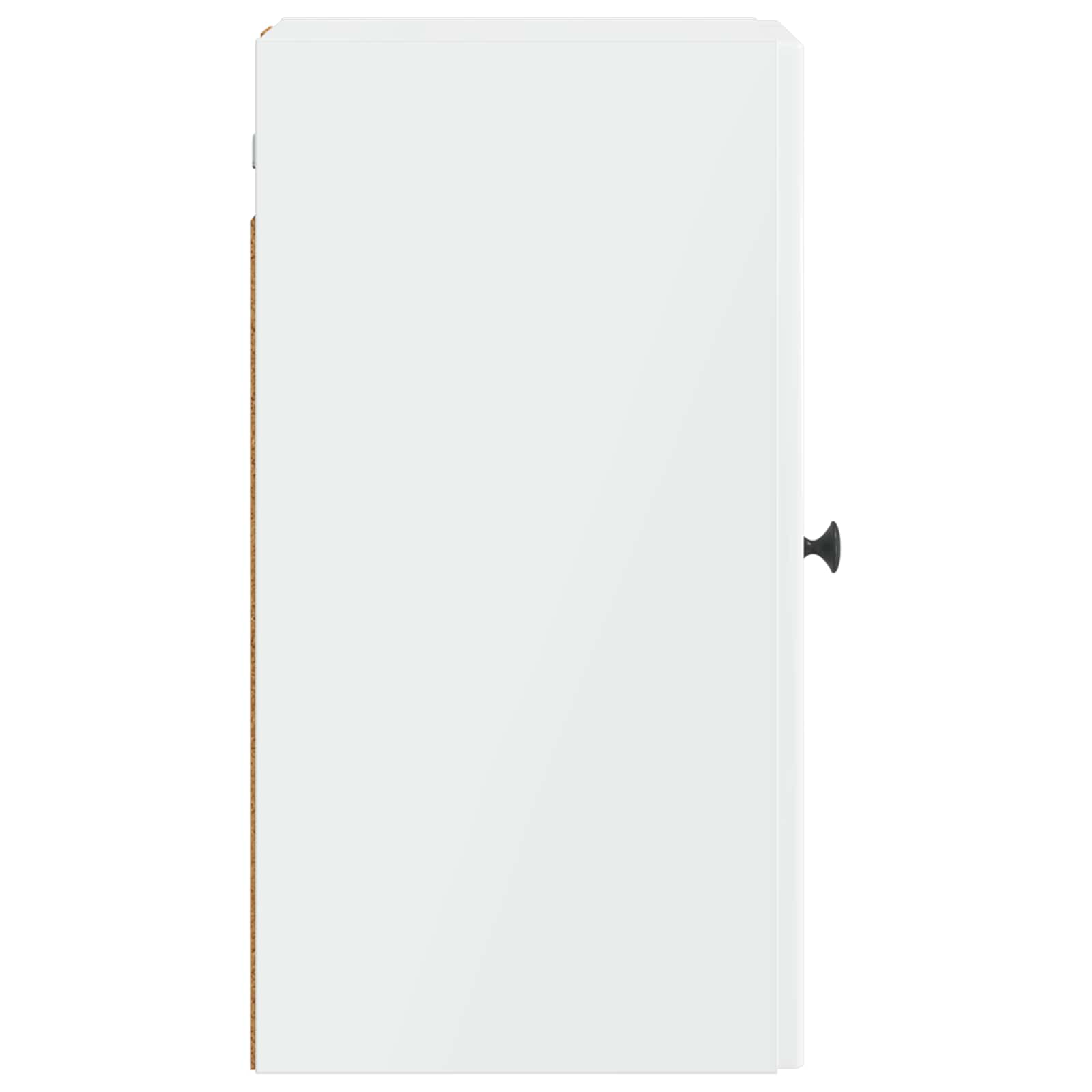 vidaXL Badkamer wandkast BREDA Hoogglans Wit 30 x 31 x 59 cm