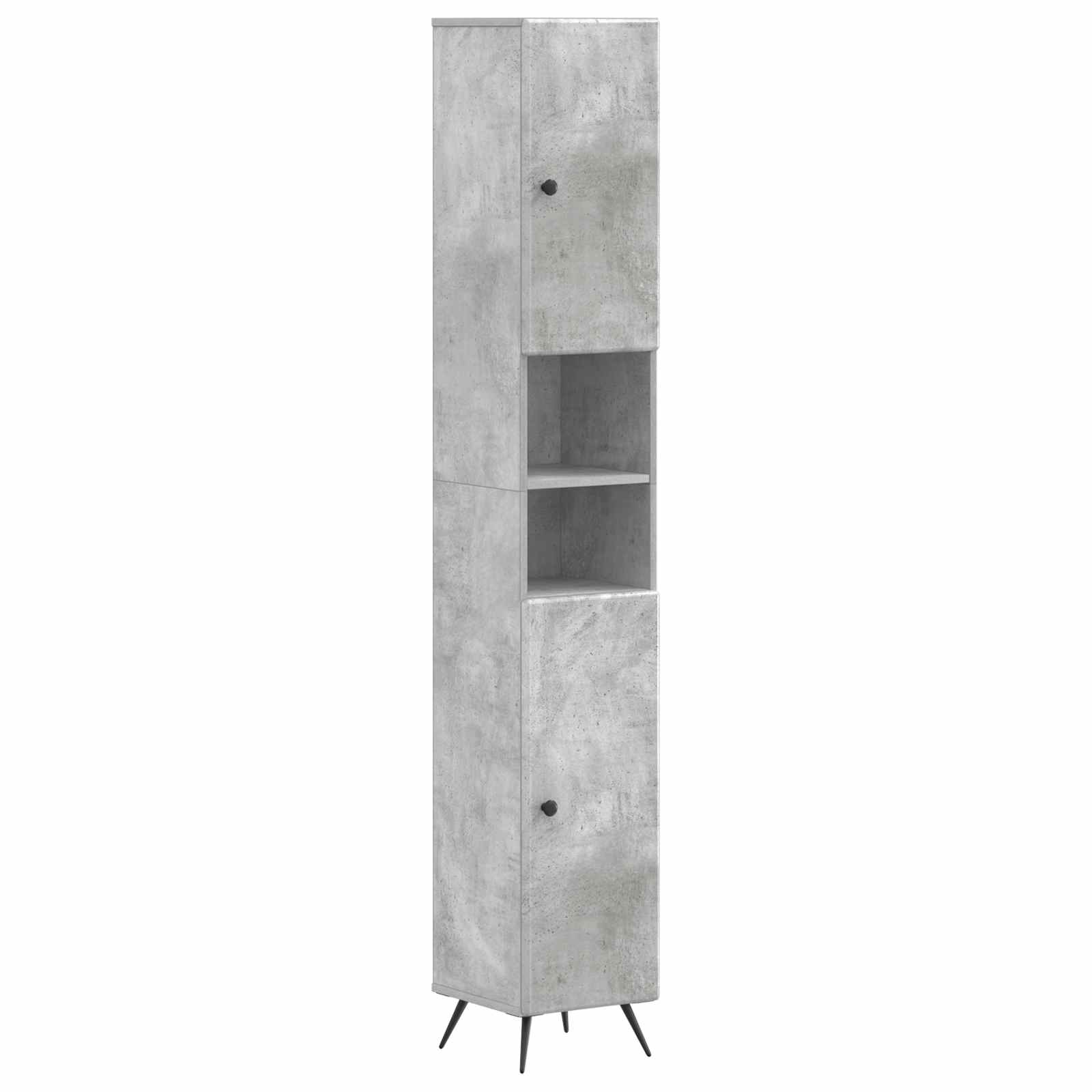 Badkamerkast met Open Plank BREDA Betongrijs 30 x 31 x 190 cm – afbeelding 1