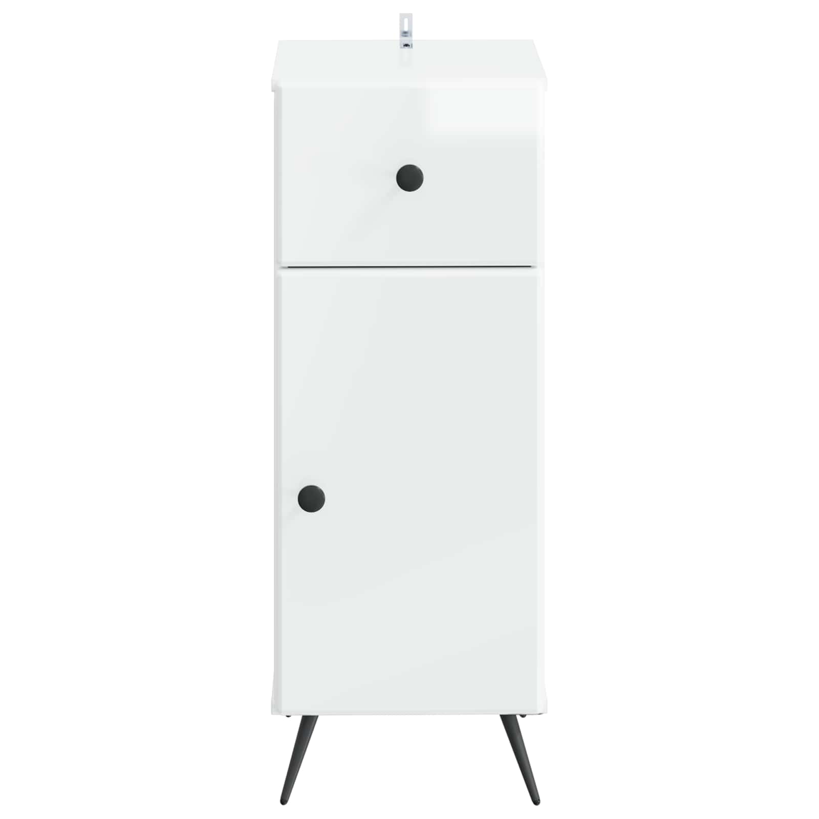 vidaXL Badkamer Opbergkast BREDA Hoogglans Wit 30 x 31 x 80 cm