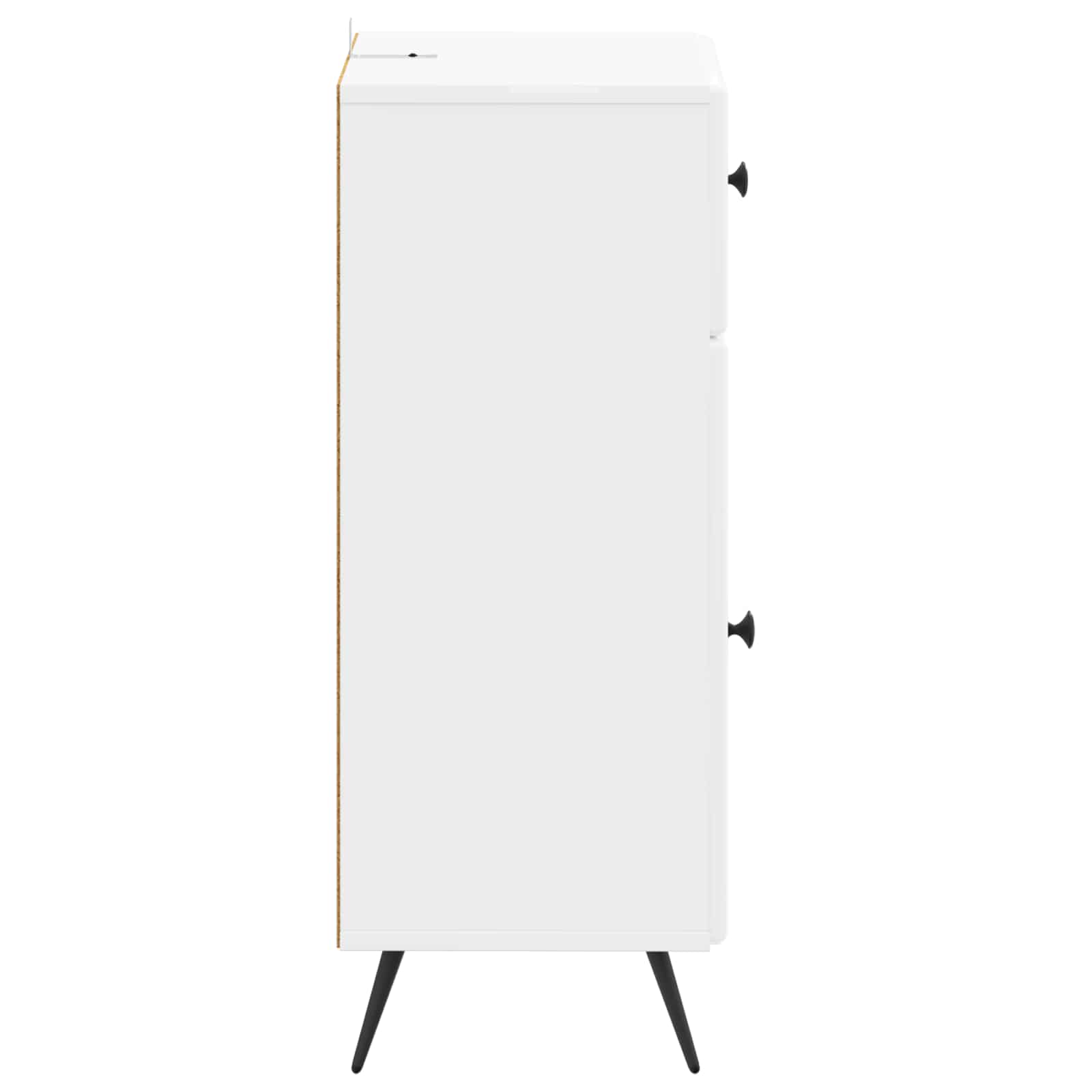 vidaXL Badkamer Opbergkast BREDA Hoogglans Wit 30 x 31 x 80 cm
