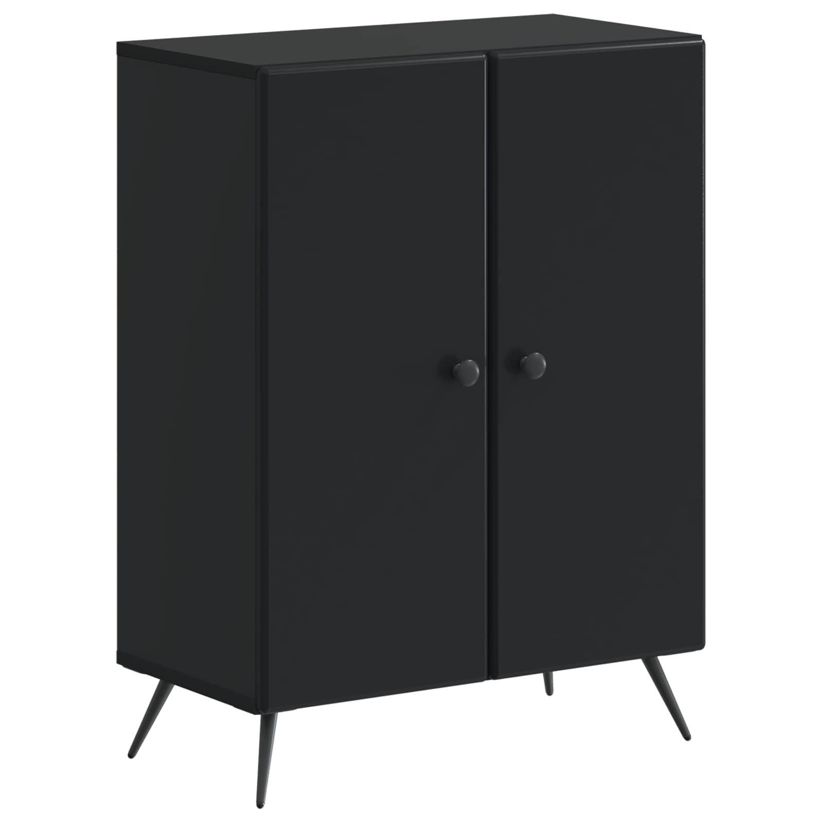 Шкаф за баня BREDA Черно 59,5 x 31 x 80 см Инженерна дървесина