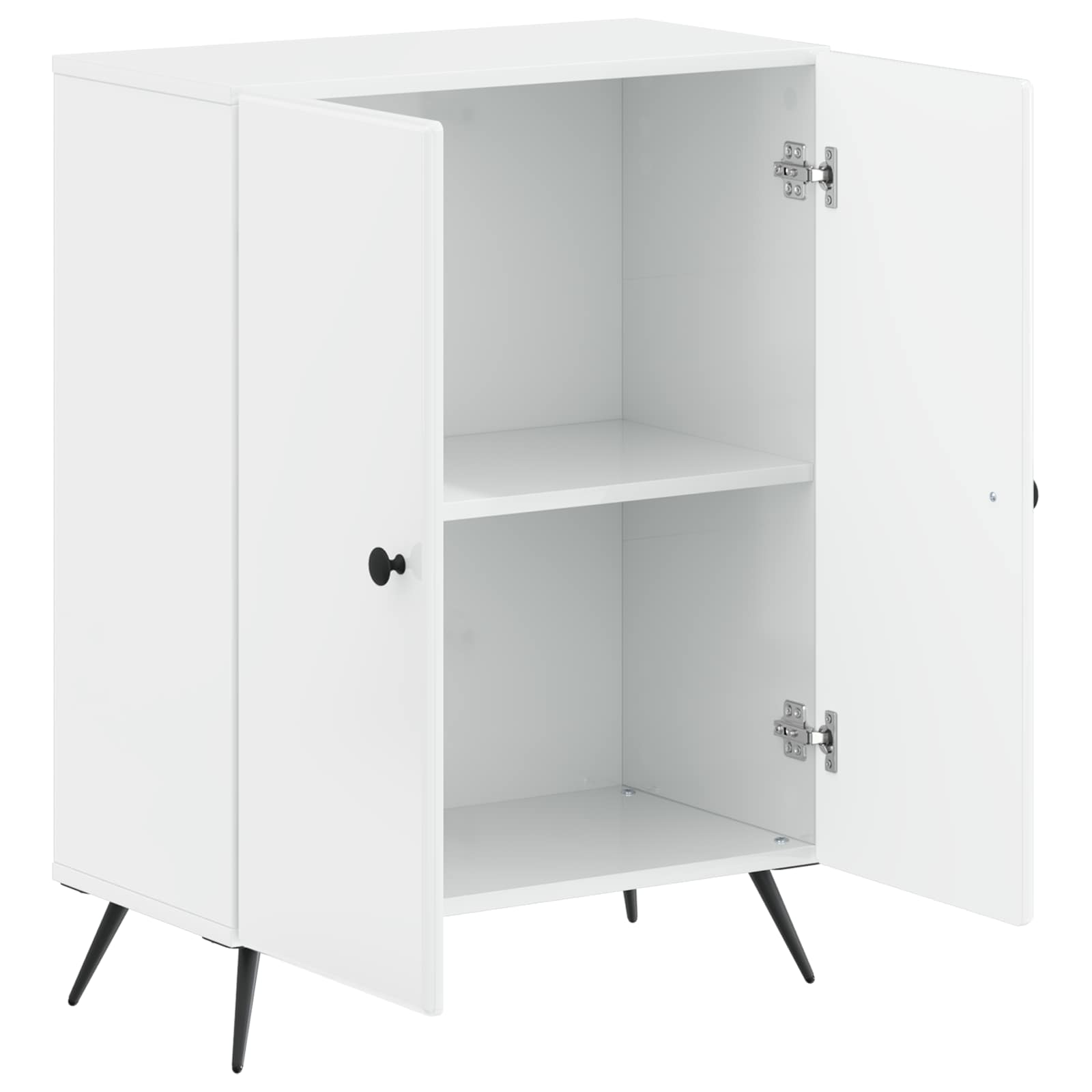 vidaXL Badkamer Opbergkast BREDA Hoogglans Wit 59,5 x 31 x 80 cm