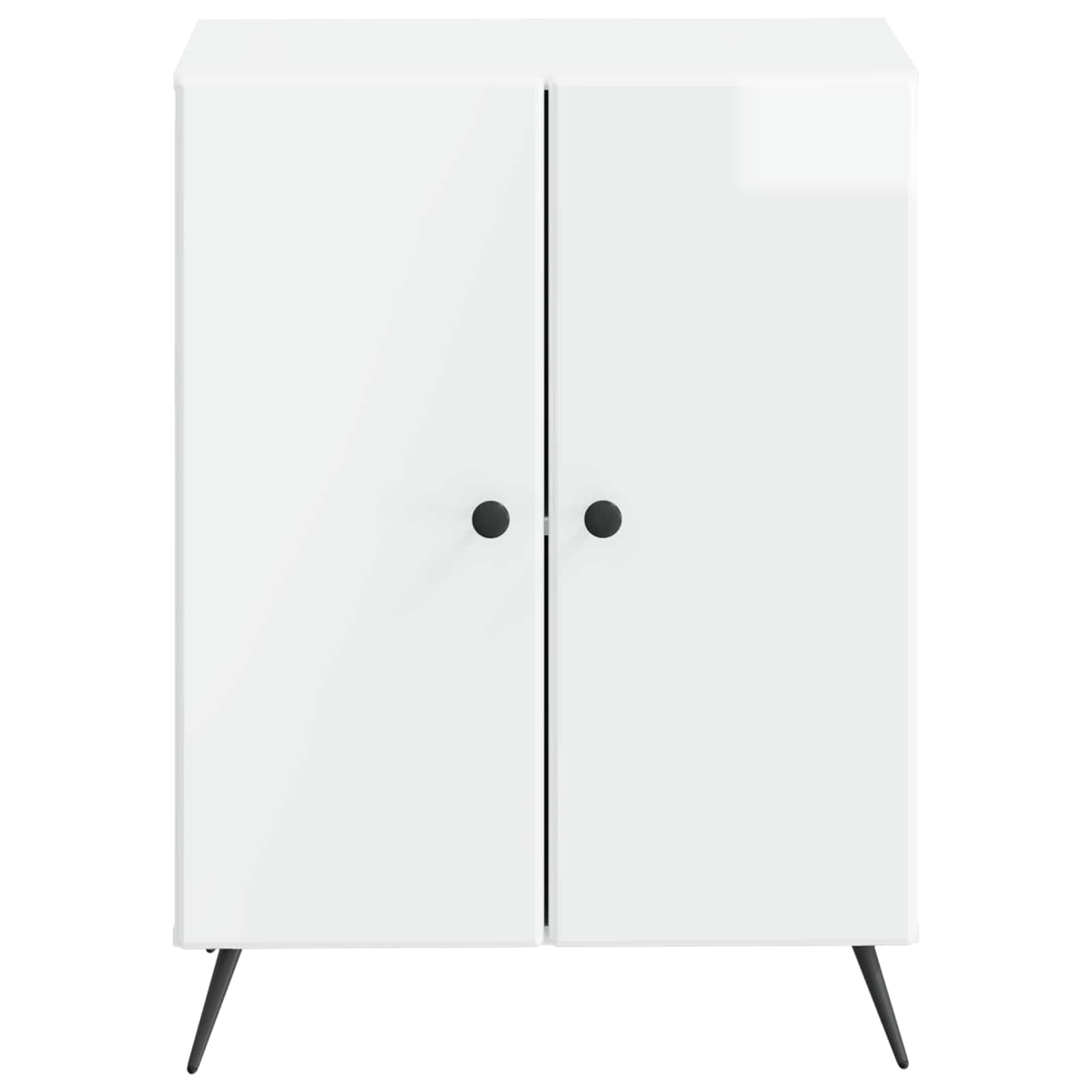 vidaXL Badkamer Opbergkast BREDA Hoogglans Wit 59,5 x 31 x 80 cm