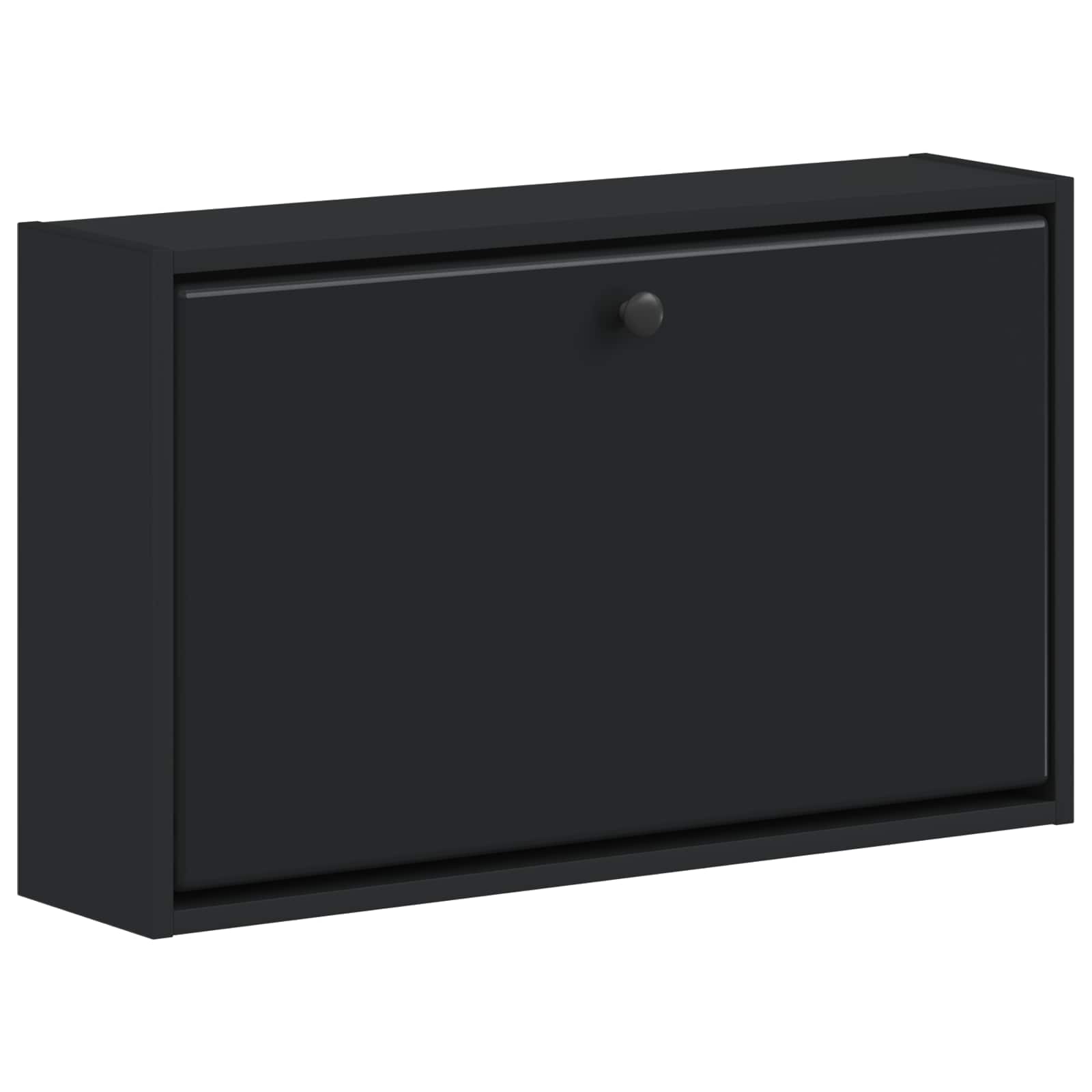 Wandgemonteerde Schoenkast BREDA 71 x 17 x 43 cm Bewerkt hout image 1
