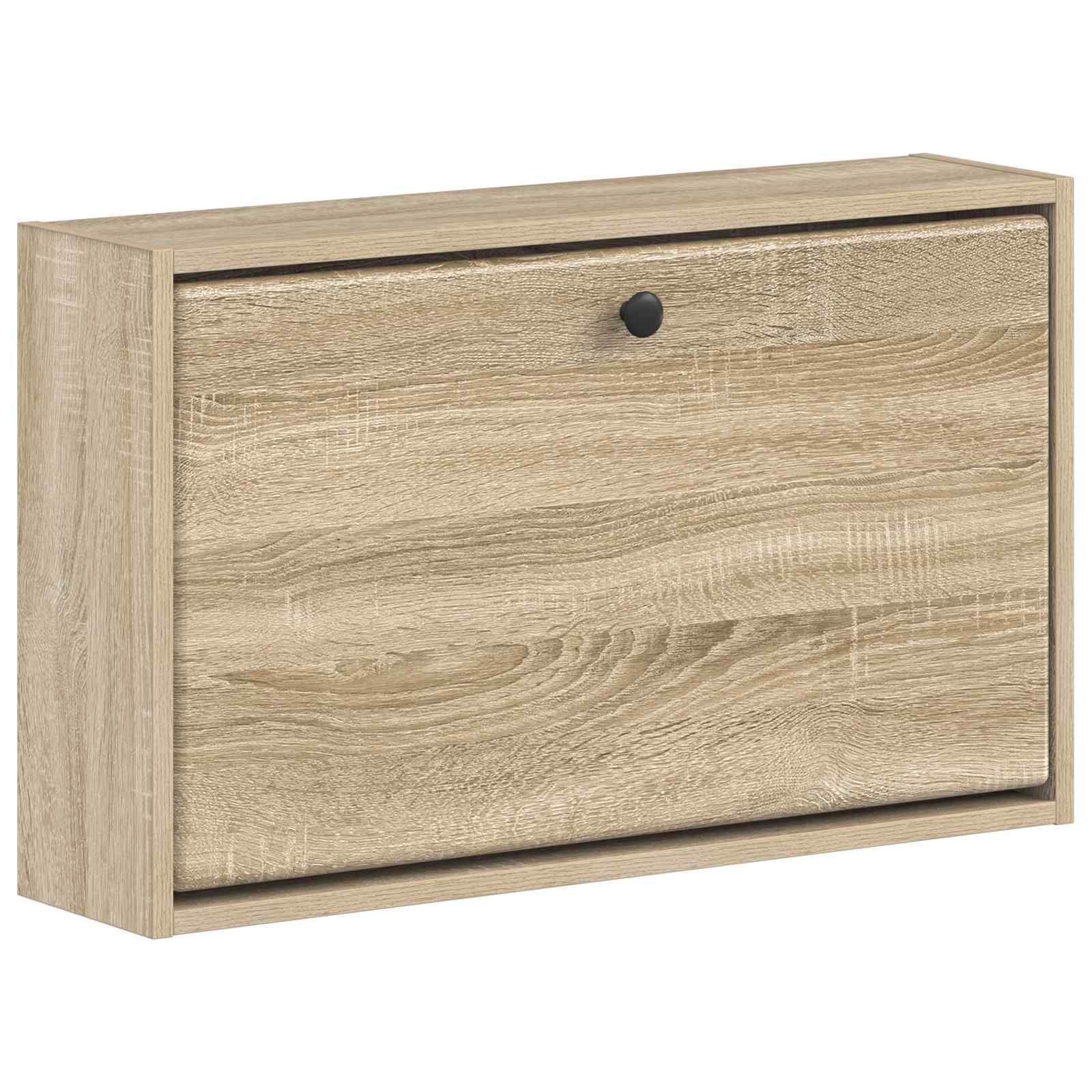 Wandgemonteerde Schoenkast BREDA 71 x 17 x 43 cm Bewerkt hout image 1